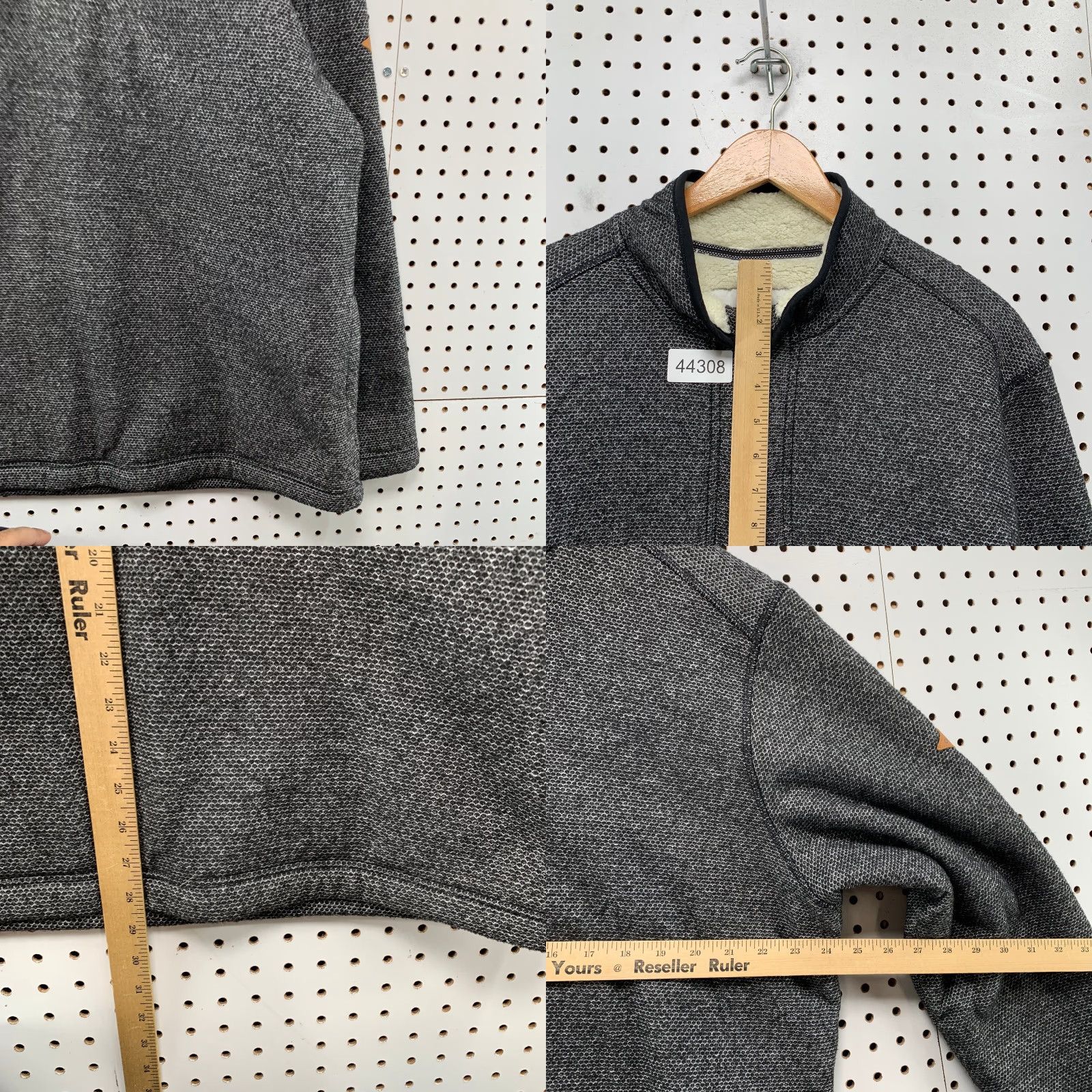 Orvis Orvis Brighton Sherpa Lined Sweater Mens XL Gray 1/4 Zip Warm Cozy Pullover Size US XL / EU 56 / 4 - 8 Thumbnail
