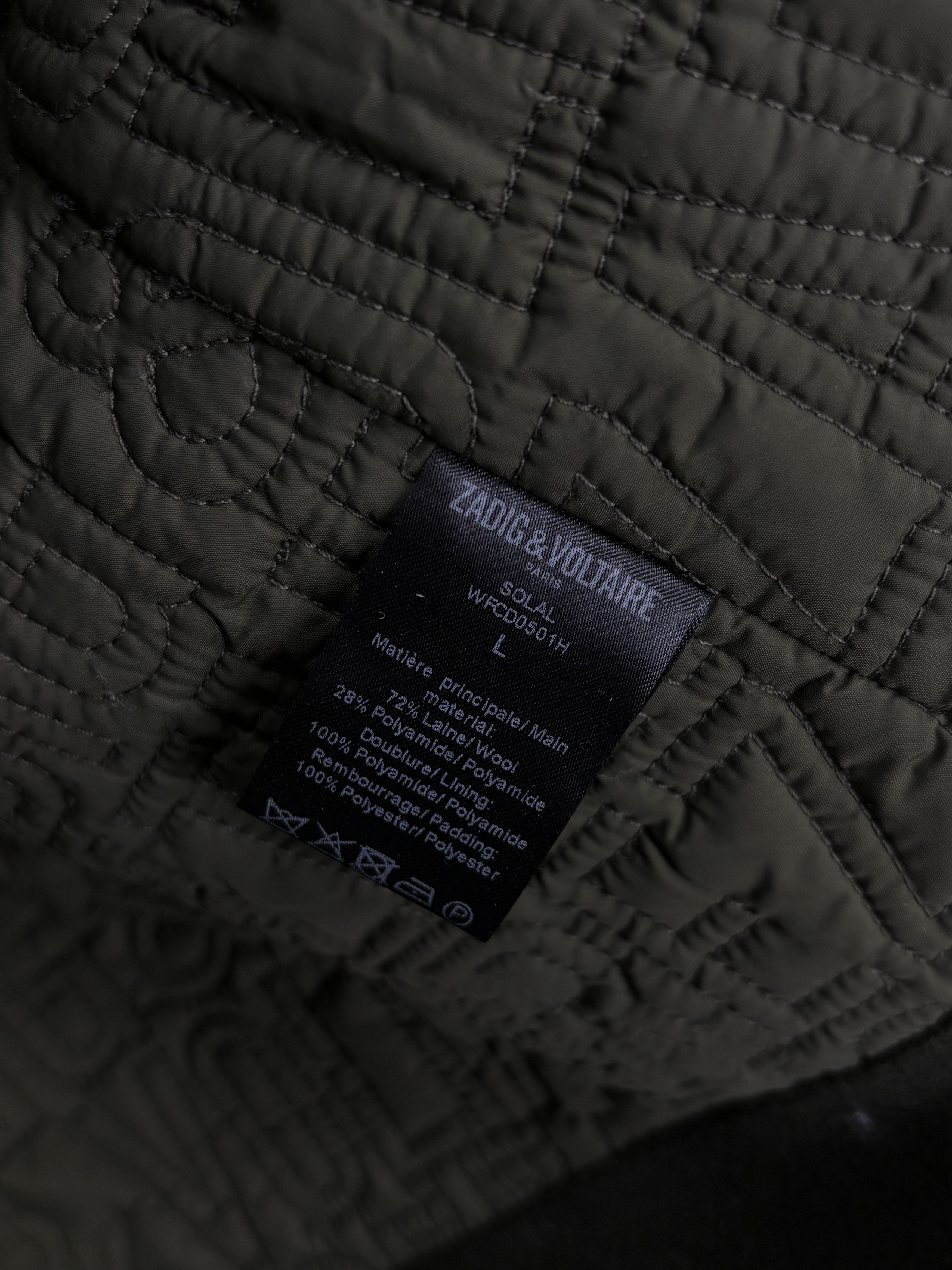 Zadig & Voltaire Zadig & Voltaire Paris Green Wool Button Up Worker Jacket Size US L / EU 52-54 / 3 - 20 Thumbnail