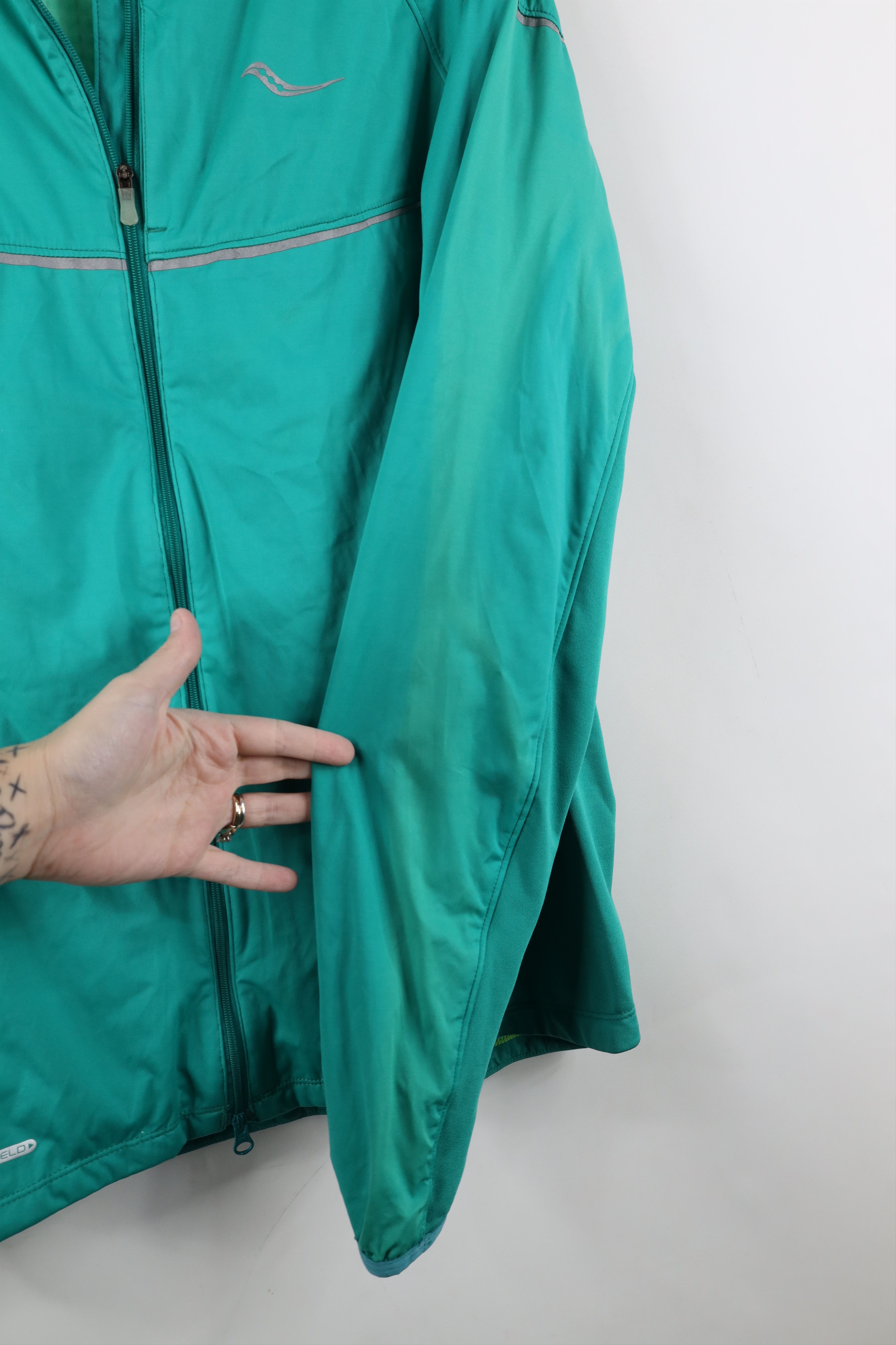 Saucony New Saucony Spell Run Shield Full Zip Running Nomad Jacket Size L / US 10 / IT 46 - 8 Thumbnail