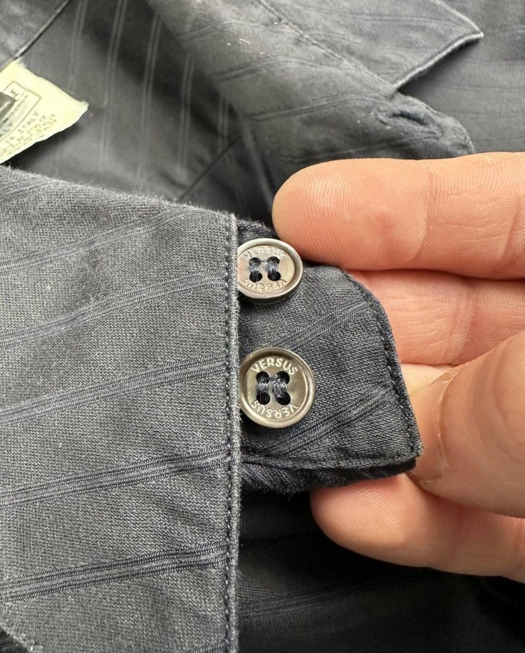 Versus Versace Vintage Versus Versace Shirt Button Ups Classic Black Size US M / EU 48-50 / 2 - 4 Thumbnail