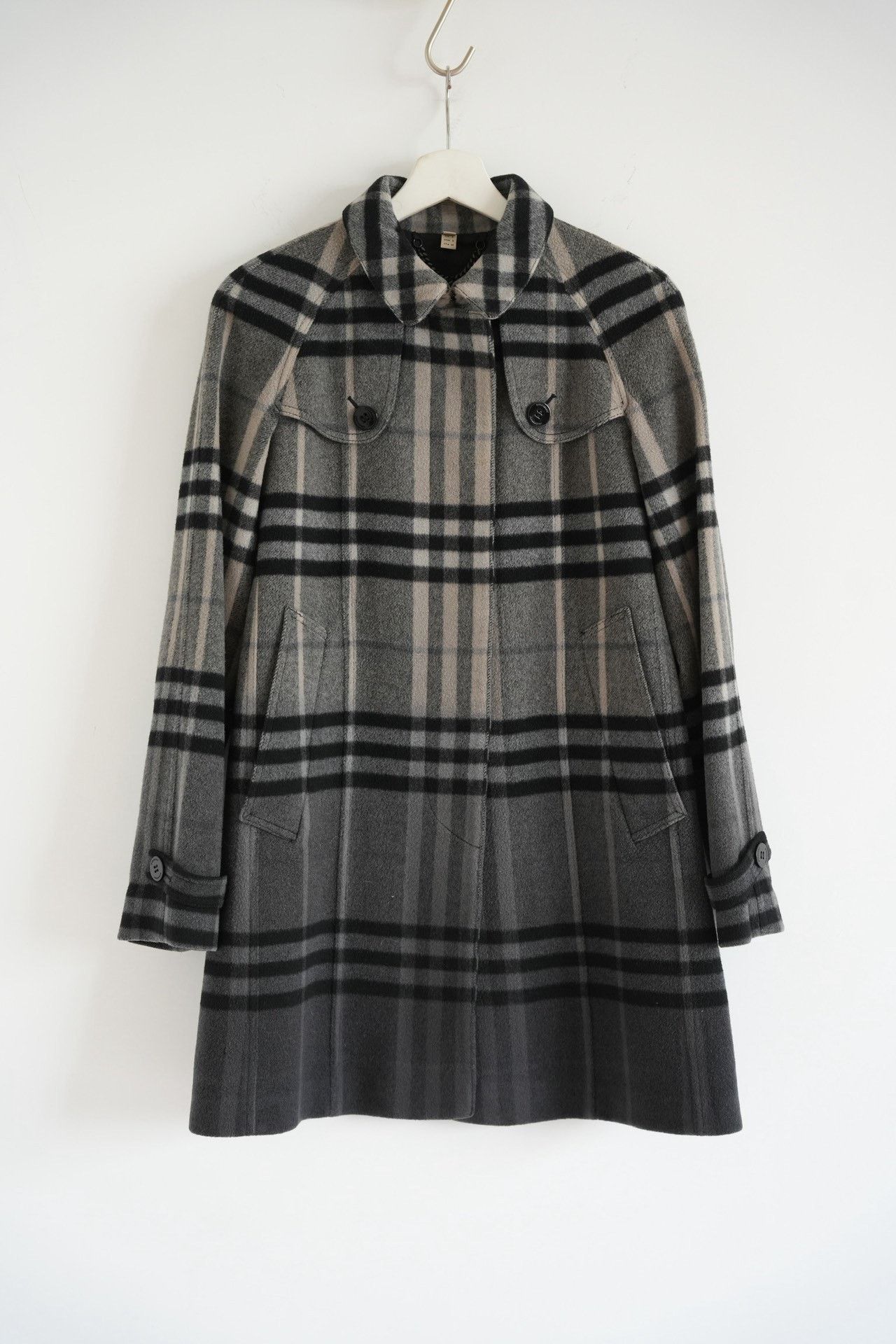 Burberry Burberry Gradient Plaid Wool Trench Size US XXS / EU 40 - 1 Thumbnail
