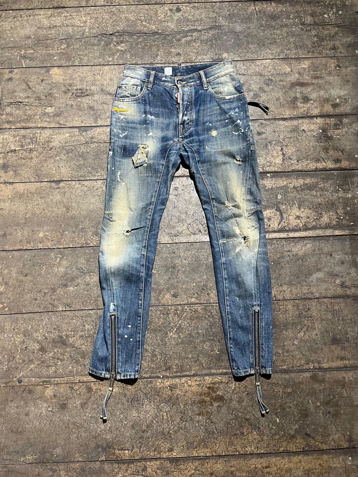 Dsquared2 Rare denim disstressed jeans dsquared2 Size US 27 - 1 Thumbnail