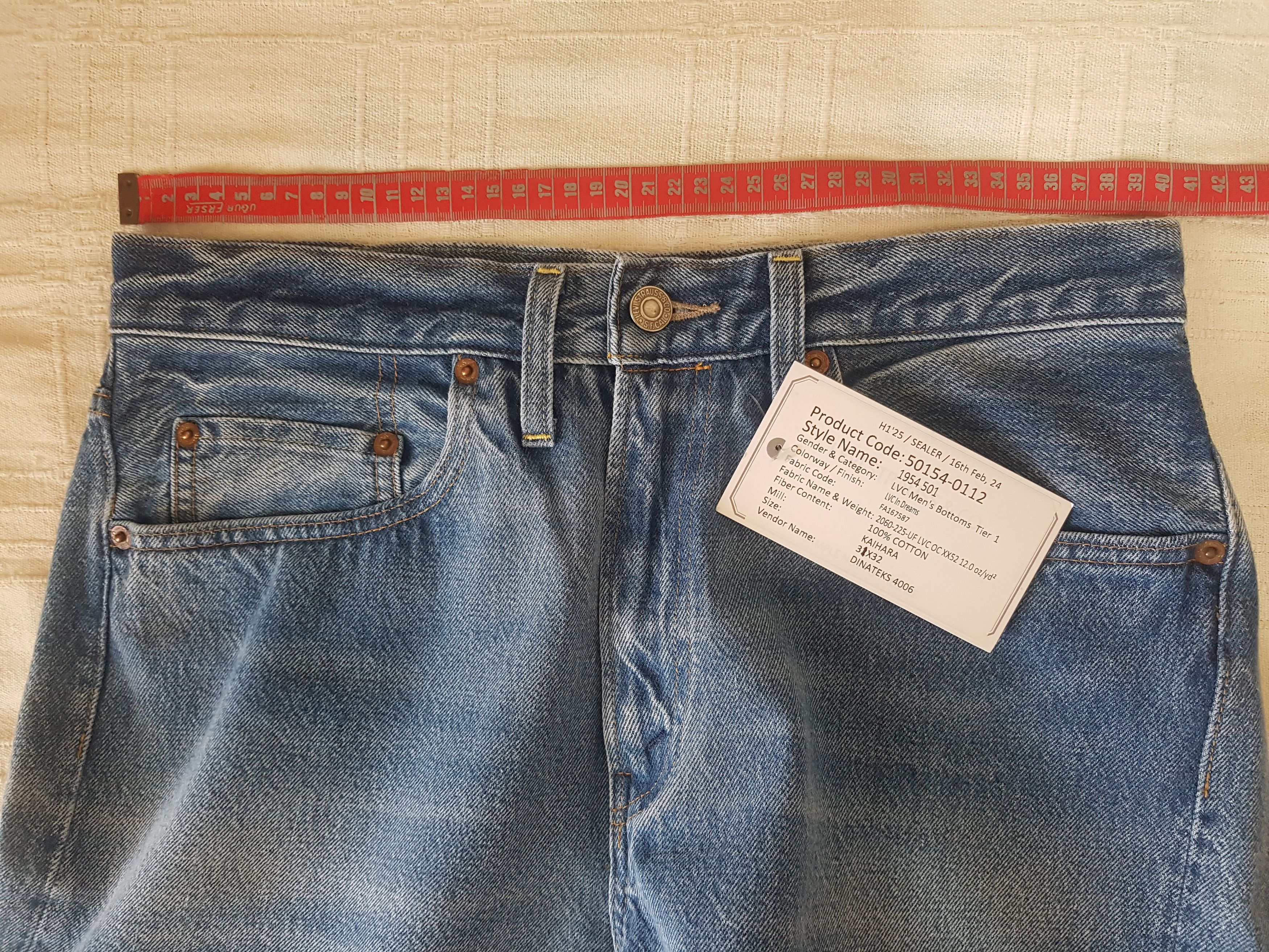 Levi's Vintage Clothing LEVI'S 501Z XX 1954 Jeans LVC Selvedge Size US 31 - 13 Thumbnail