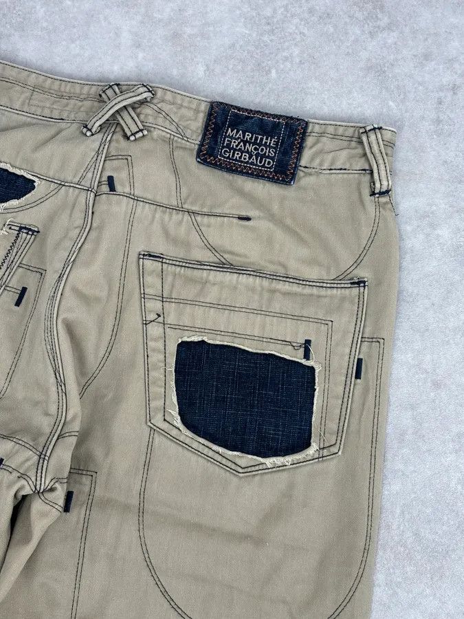 Marithe + Francois Girbaud 2000s Marithé + François Girbaud Beige Cargo Pants Size US 32 / EU 48 - 8 Thumbnail