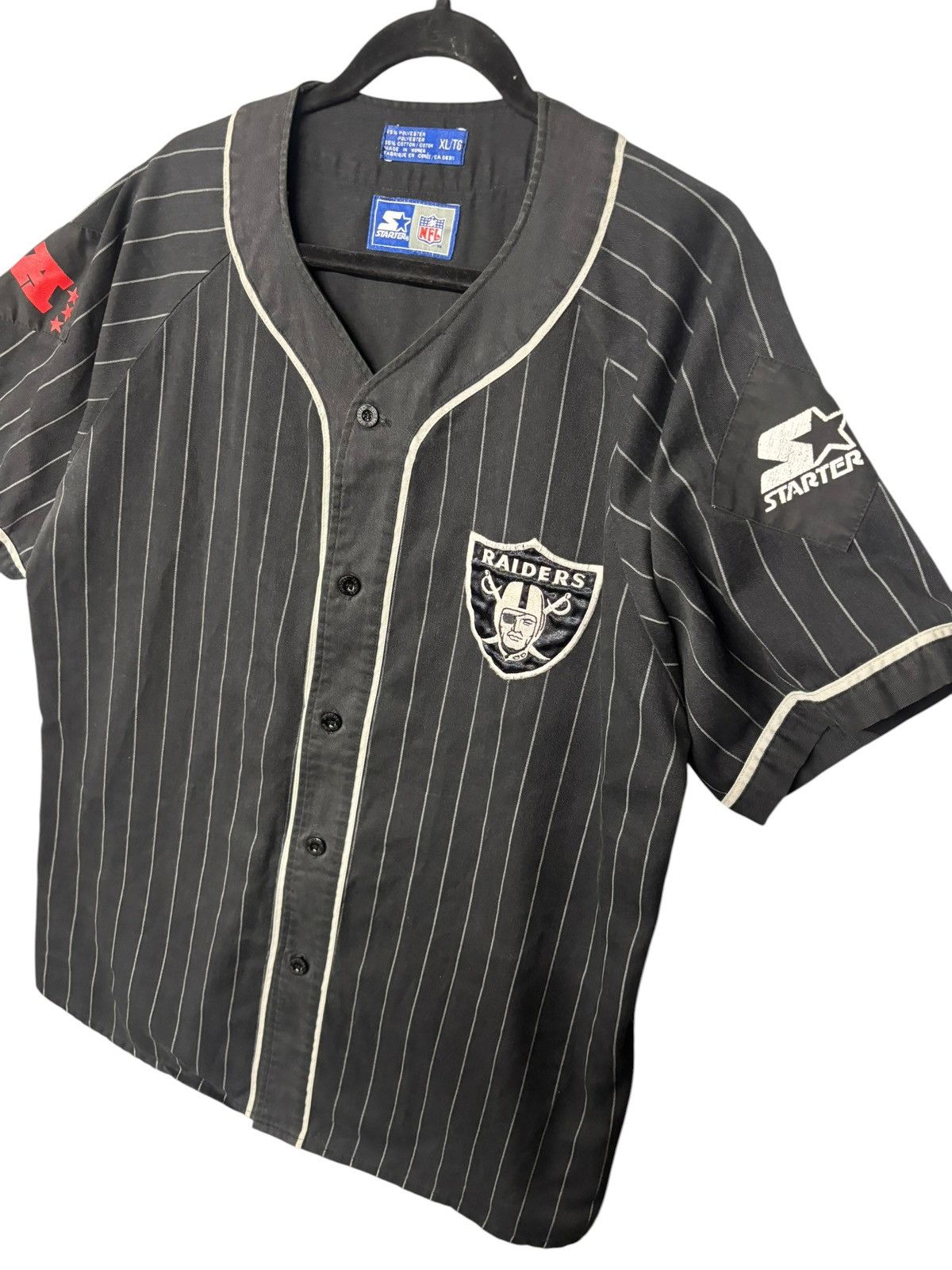 Starter Vintage 90s Raiders Jersey Size US XL / EU 56 / 4 - 1 Thumbnail