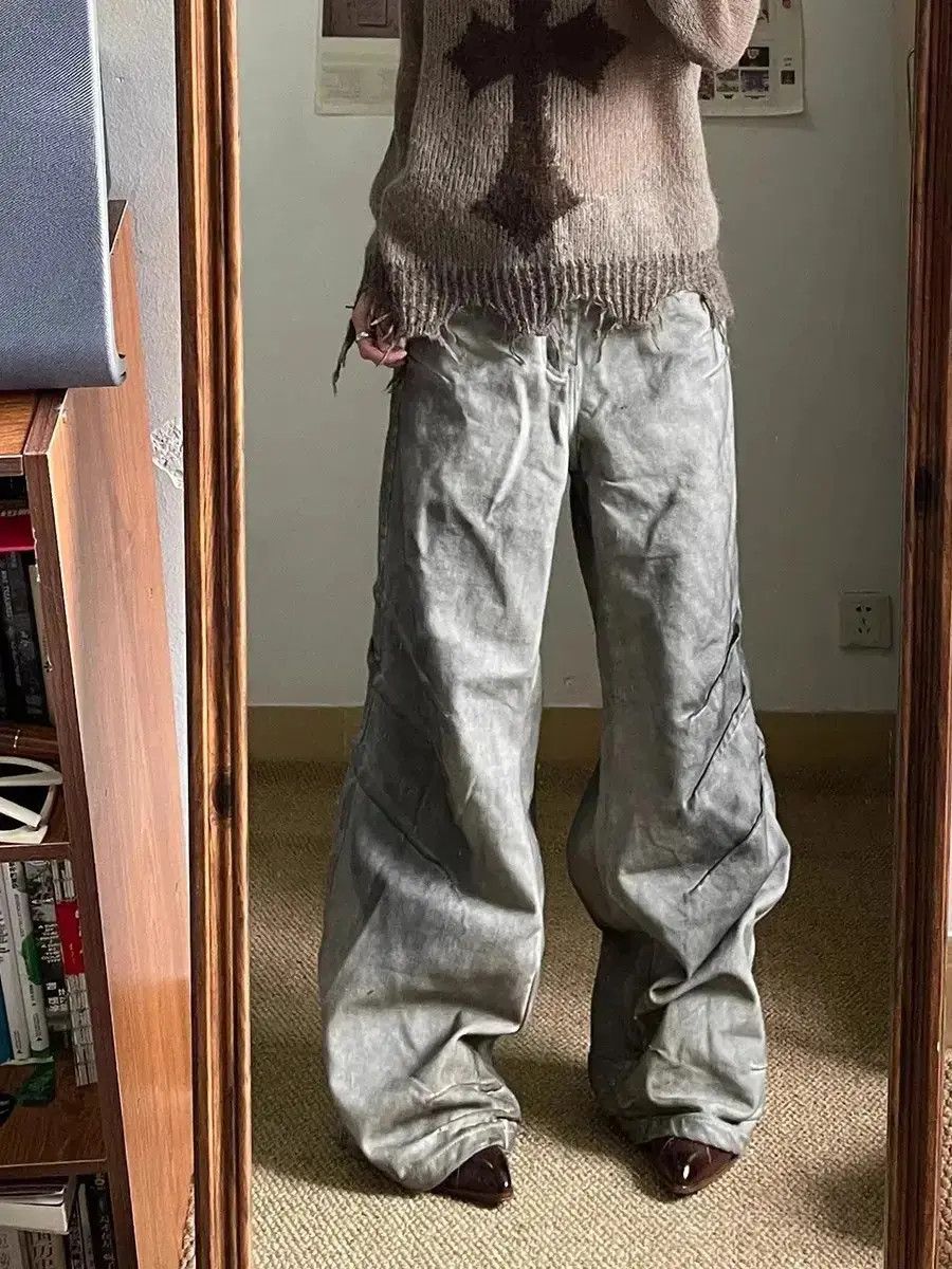 Japanese Brand Hip hop loose wide leg jeans Size US 32 / EU 48 - 6 Thumbnail