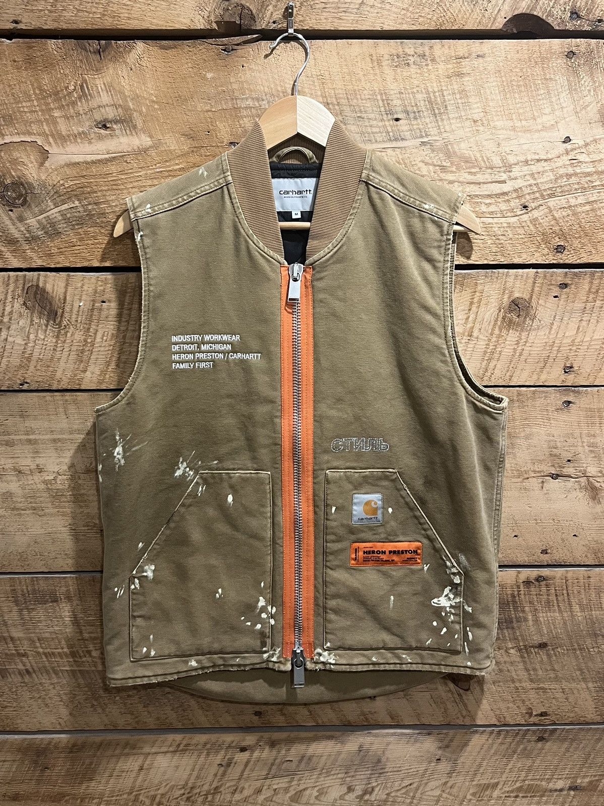 Carhartt × Heron Preston Heron Preston x Carhartt Vest Jacket RARE Size US M / EU 48-50 / 2 - 1 Thumbnail