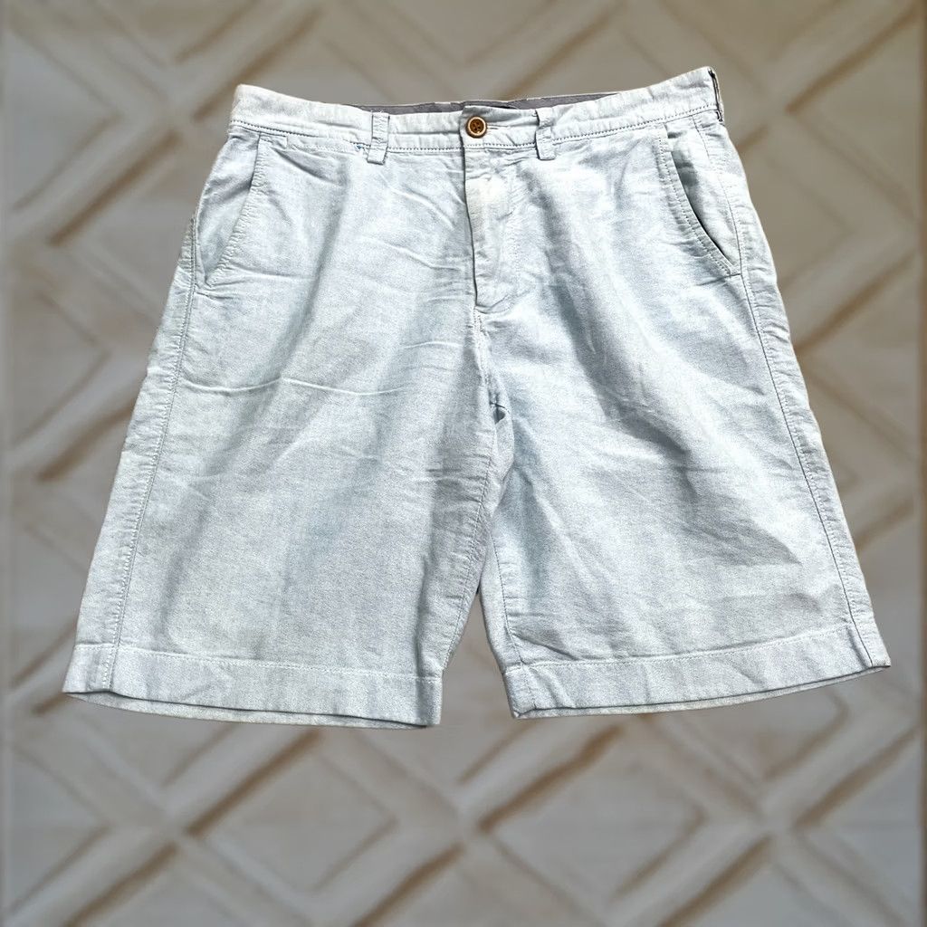 J.Crew J.Crew Club Chino Shorts Mens Size 31 Blue Cotton Flat Front 11 Inch Casual Size US 31 - 1 Thumbnail