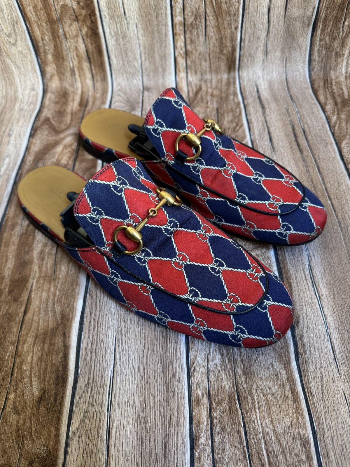 Gucci Rhombus Royal princetown mules Size US 8.5 / EU 41-42 - 1 Thumbnail