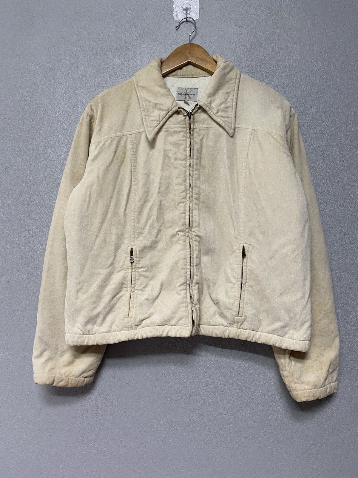 Calvin Klein × Vintage Vintage calvin klien lampo zipper velvet jacket J4 Size US L / EU 52-54 / 3 - 1 Thumbnail