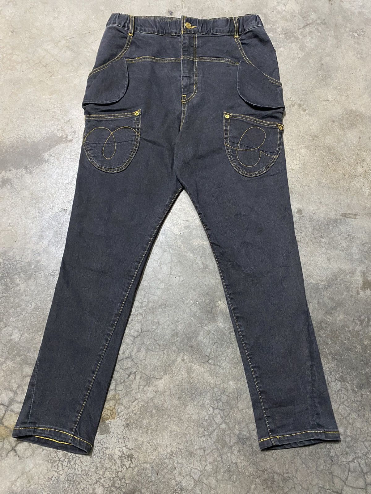 Issey Miyake × mercibeaucoup Faded Black Issey Miyake Mercibeaucoup High Rise Jeans @123 Size US 32 / EU 48 - 1 Thumbnail