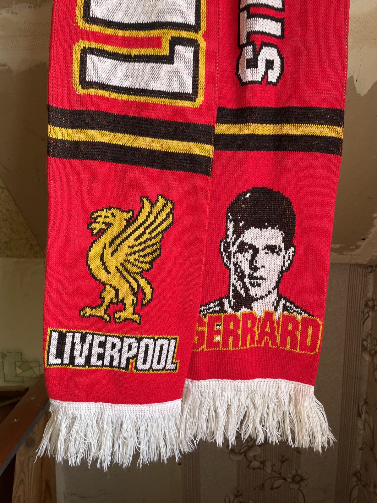 Other Vintage Liverpool Steven Gerrard #8 Football Soccer Scarf Size ONE SIZE - 2 Thumbnail