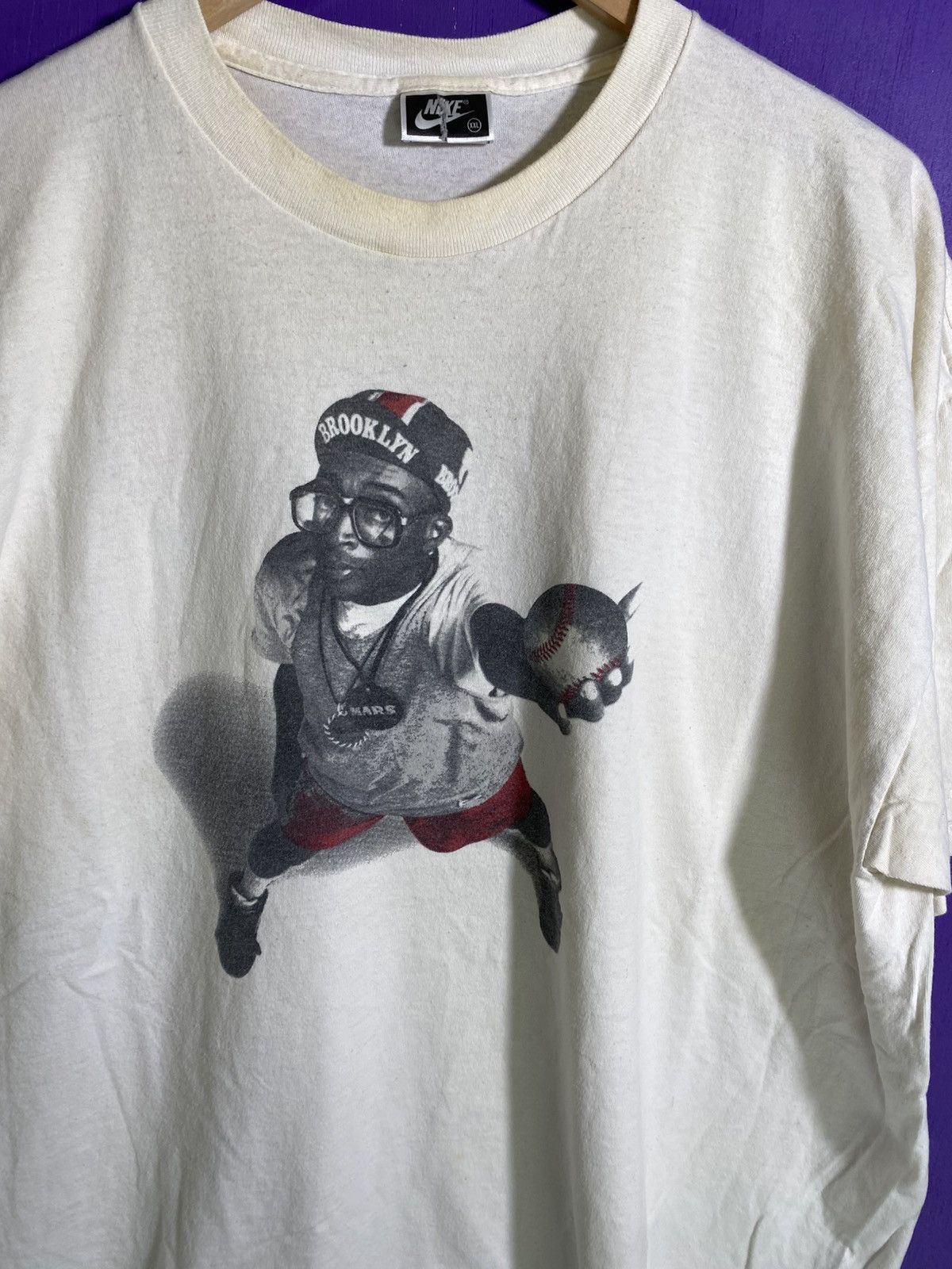 Nike × Vintage Vintage 90s Nike Spike Lee Michael Jordan baseball tee Size US XXL / EU 58 / 5 - 3 Thumbnail
