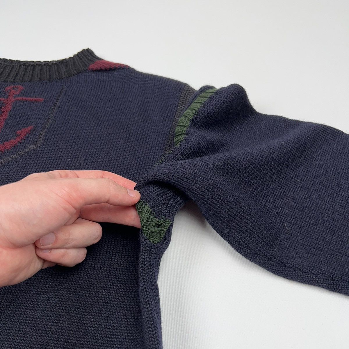 Jean Paul Gaultier Jean Paul Gaultier Vintage Knit Sweater Anchor Archive Size US XL / EU 56 / 4 - 11 Thumbnail
