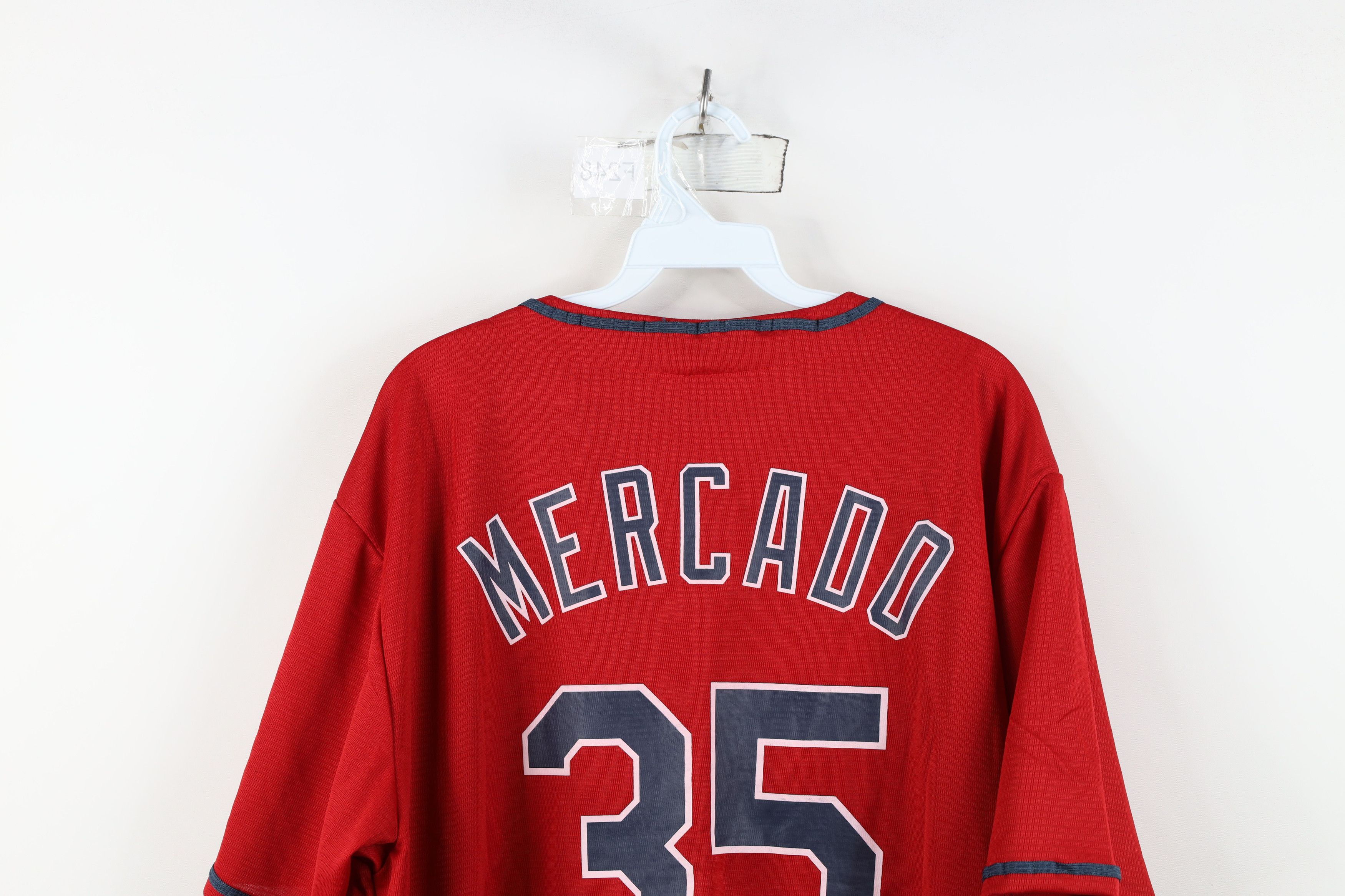 Vintage Vintage Cleveland Indians Baseball Jersey Red Polyester Size US XL / EU 56 / 4 - 15 Thumbnail