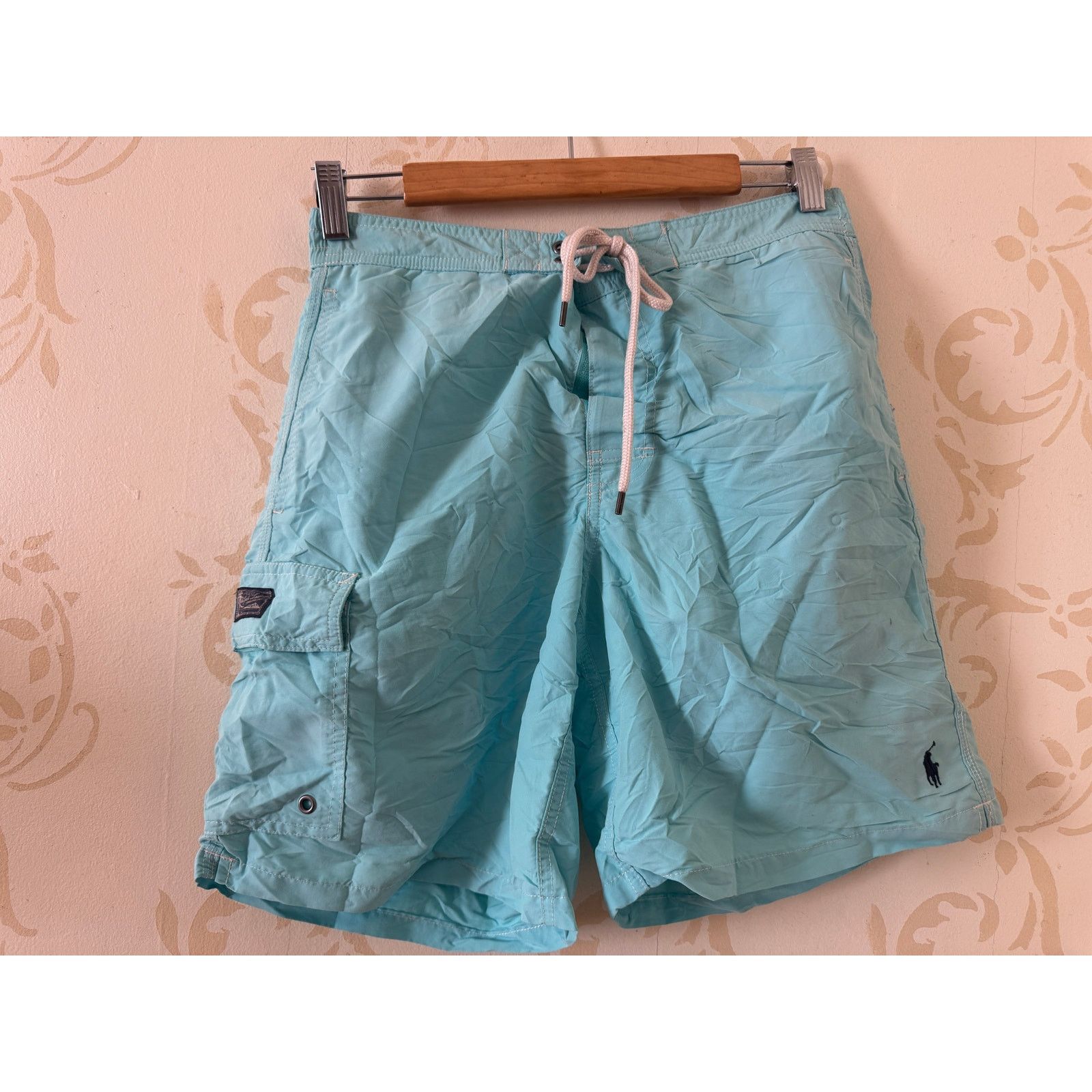 Polo Ralph Lauren Mens Small Polo Ralph Lauren Light Blue Swimwear Trunks Size US 28 / EU 44 - 4 Thumbnail