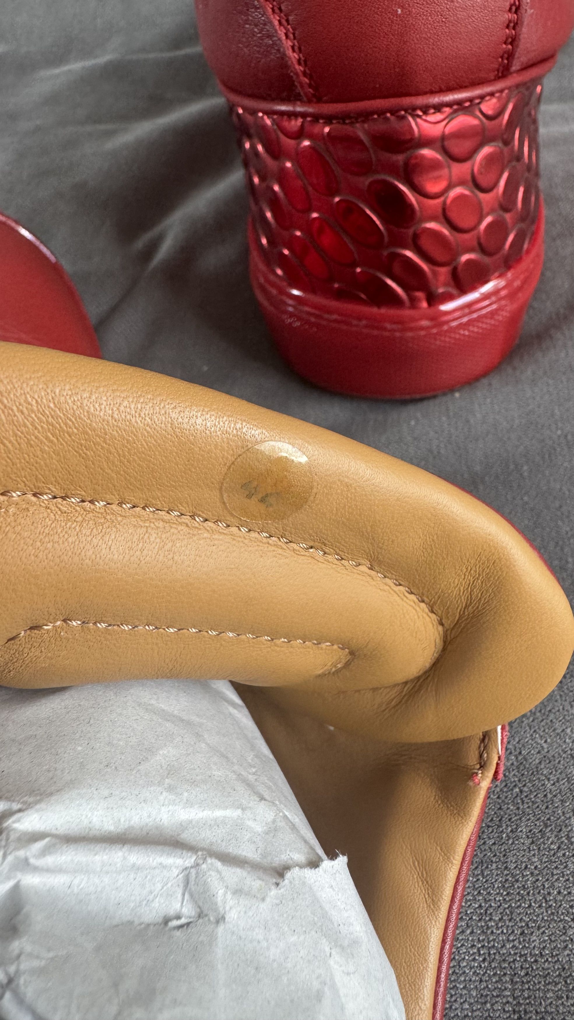 Other Ylati Red Italian Leather Sneakers – EU 44 / US 11 Size US 11 / EU 44 - 5 Thumbnail