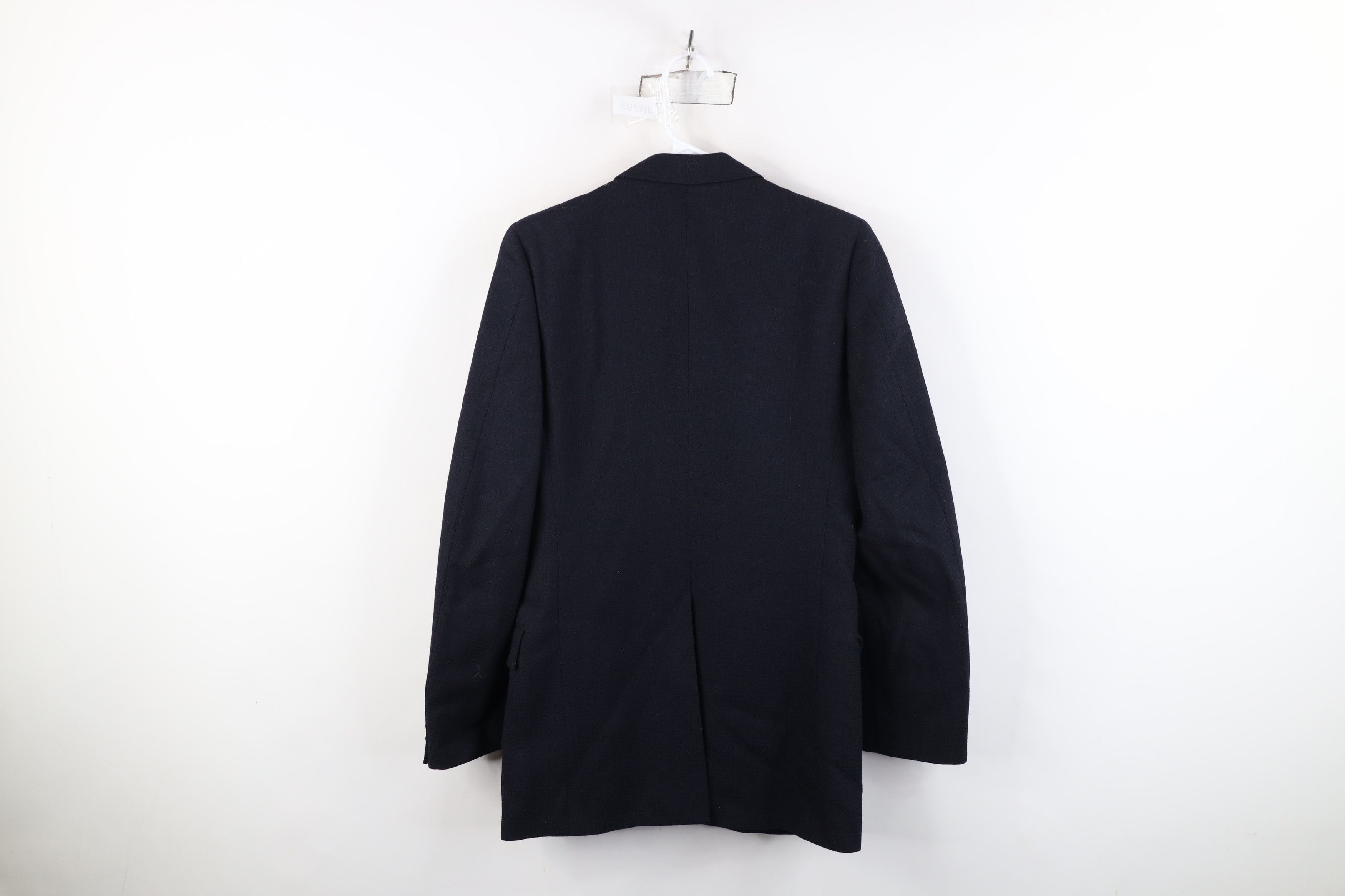 Vintage Deadstock Vintage 30s 40s Button Suit Jacket Navy Geometric Size US XL / EU 56 / 4 - 12 Thumbnail