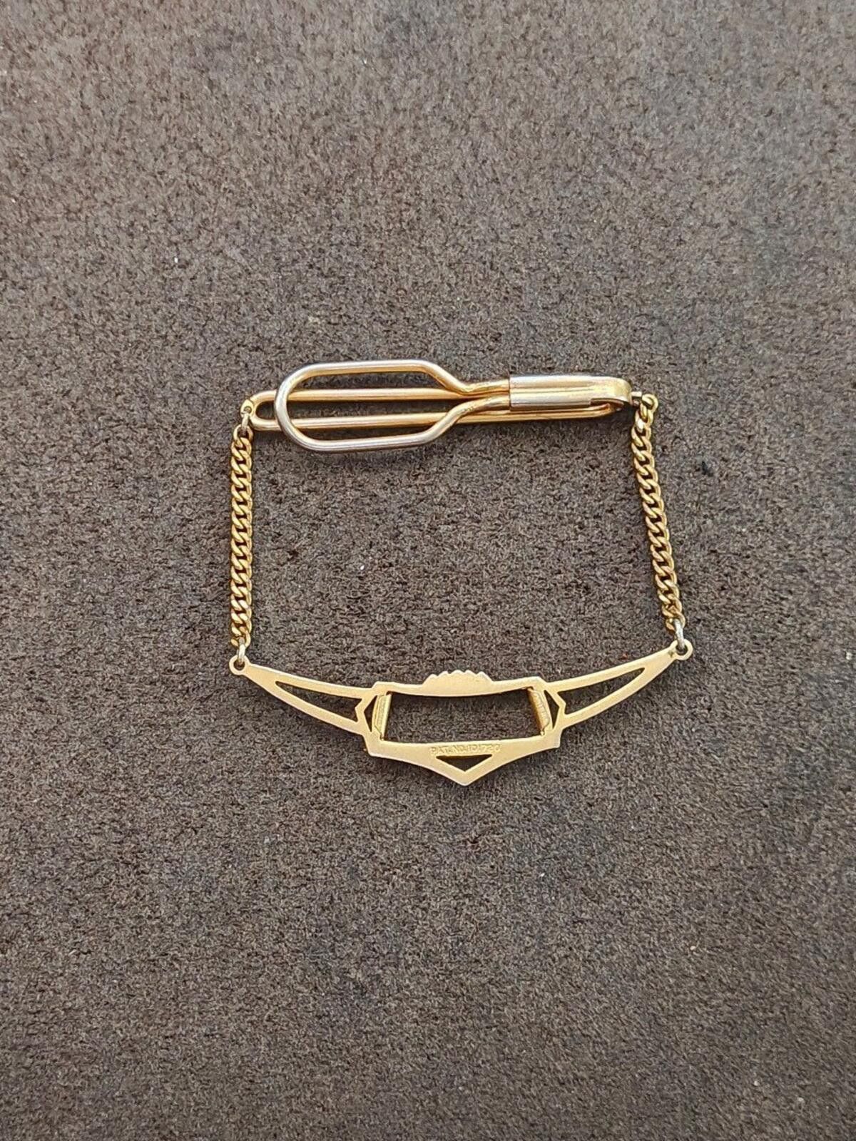 Other 1930s Art Deco Style Gold Tone Tie Bar/Tie Clip Size ONE SIZE - 8 Thumbnail