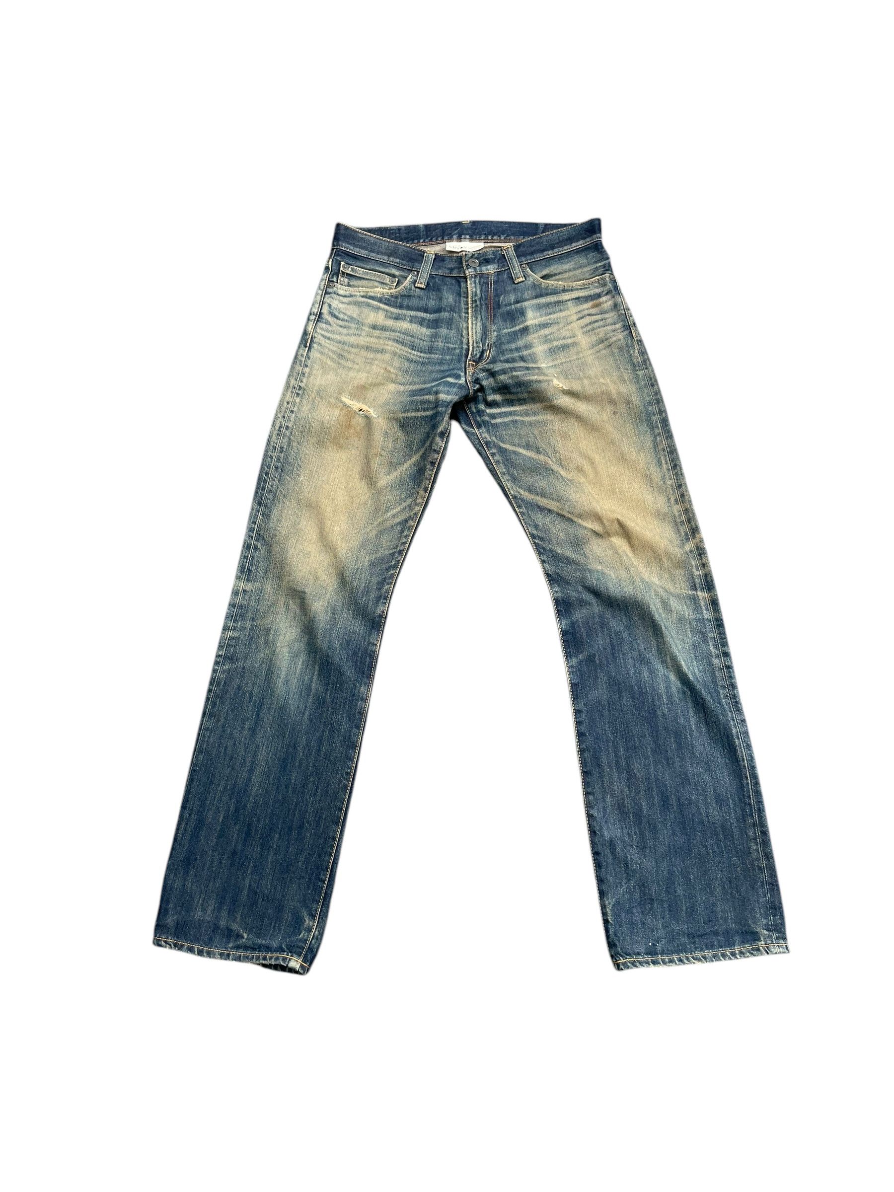 Japanese Brand × Vintage Vintage Back Number Faded Distresed Denim Size US 34 / EU 50 - 1 Thumbnail