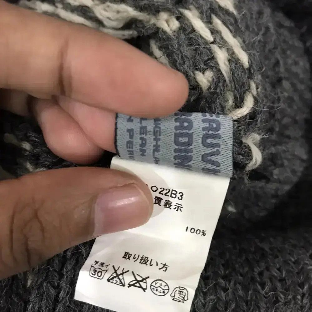 Japanese Brand Rare Peruvan Knit Earflap Beanie Hat Size ONE SIZE - 7 Thumbnail