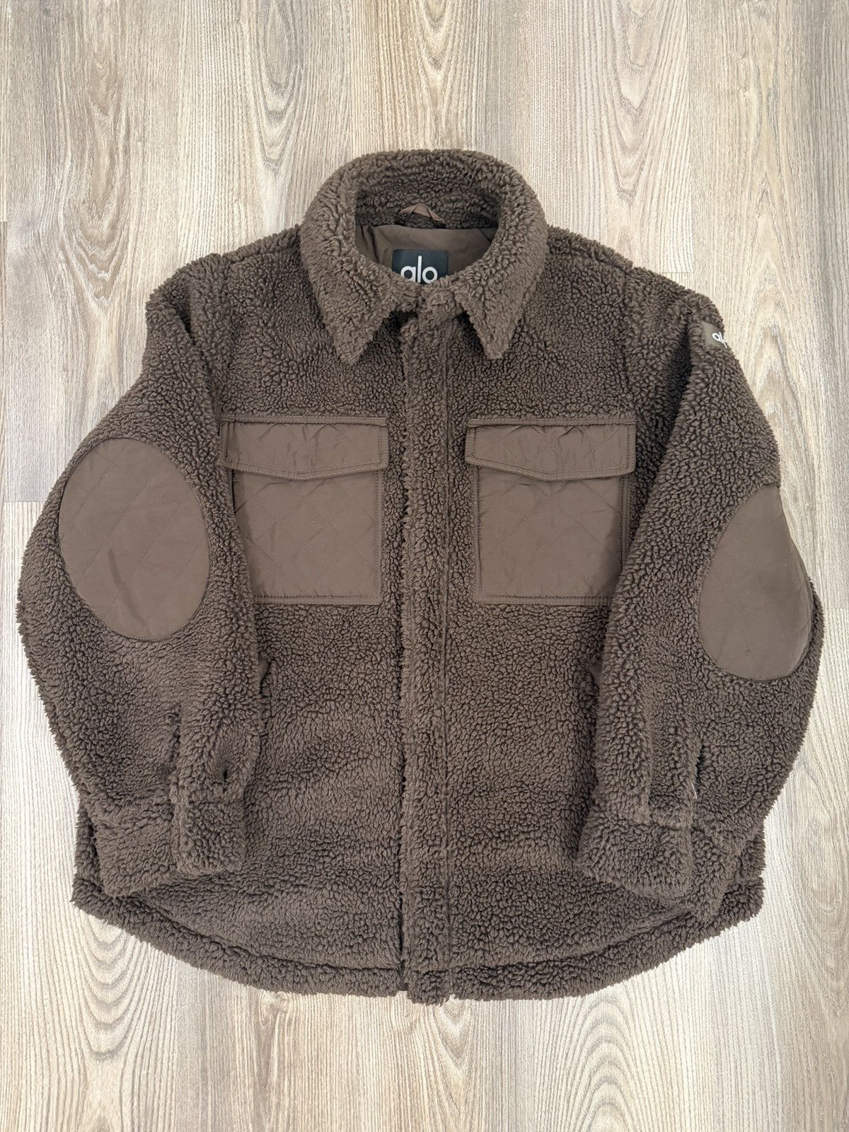 Alo Alo Yoga Brown Sherpa Edge Shacket Size US M / EU 48-50 / 2 - 1 Thumbnail