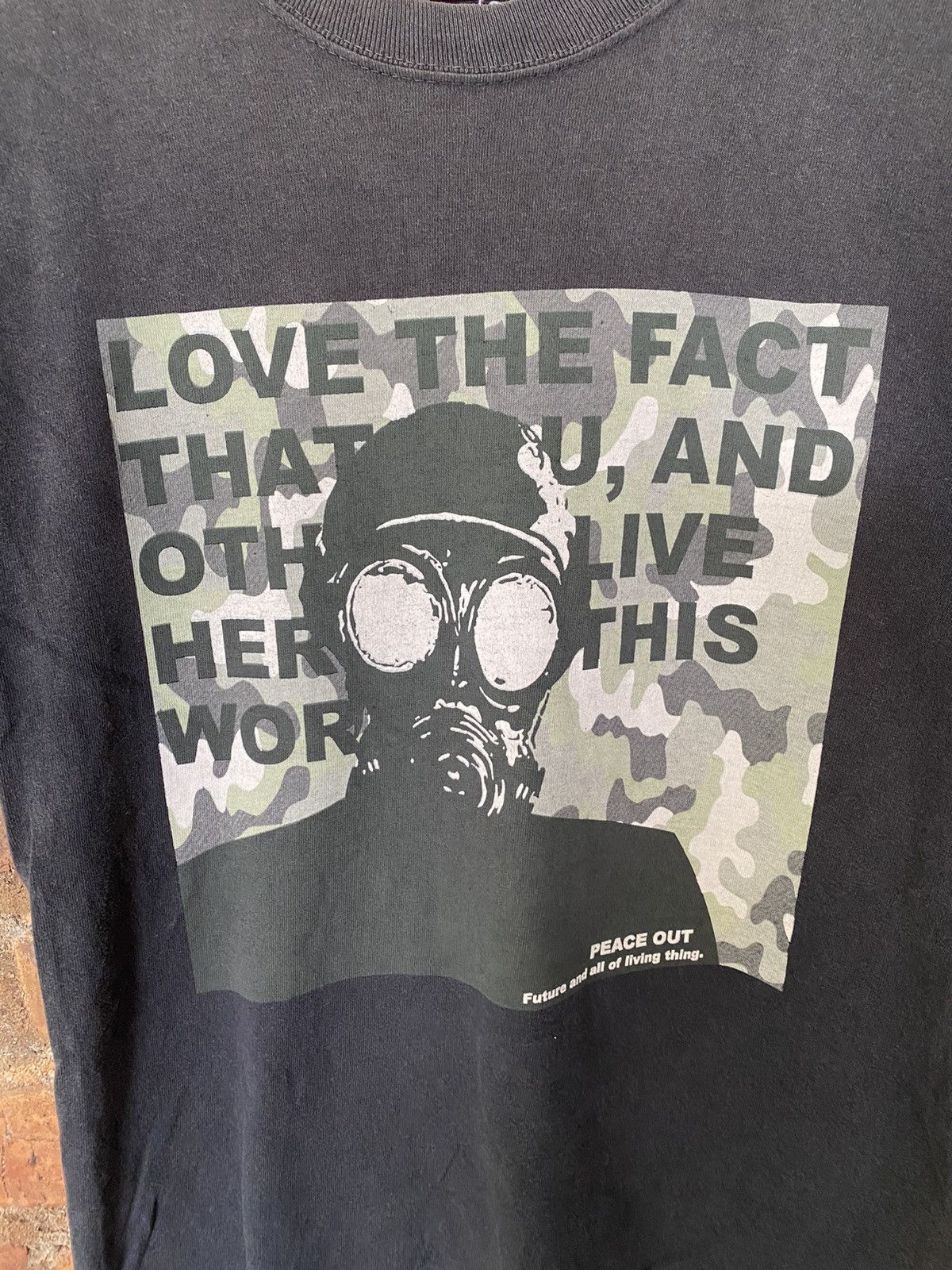 Anvil × General Research × Vintage 1990s Anvil Stop Biology war Peace Out tee Size US S / EU 44-46 / 1 - 3 Thumbnail