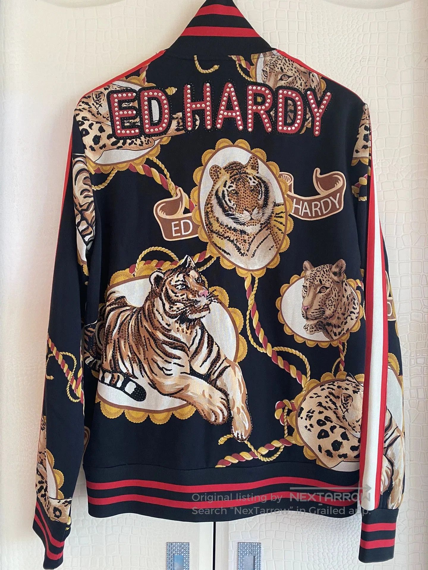 Ed Hardy Ed Hardy Men's Zip Diamond Sweatshirt. Size US M / EU 48-50 / 2 - 2 Thumbnail