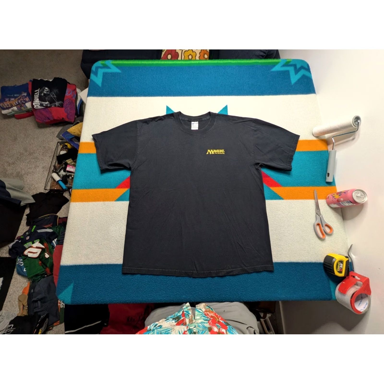 Vintage VINTAGE Magic The Gathering Shirt XL Black 90s Gaming Fantasy Size US XL / EU 56 / 4 - 2 Thumbnail