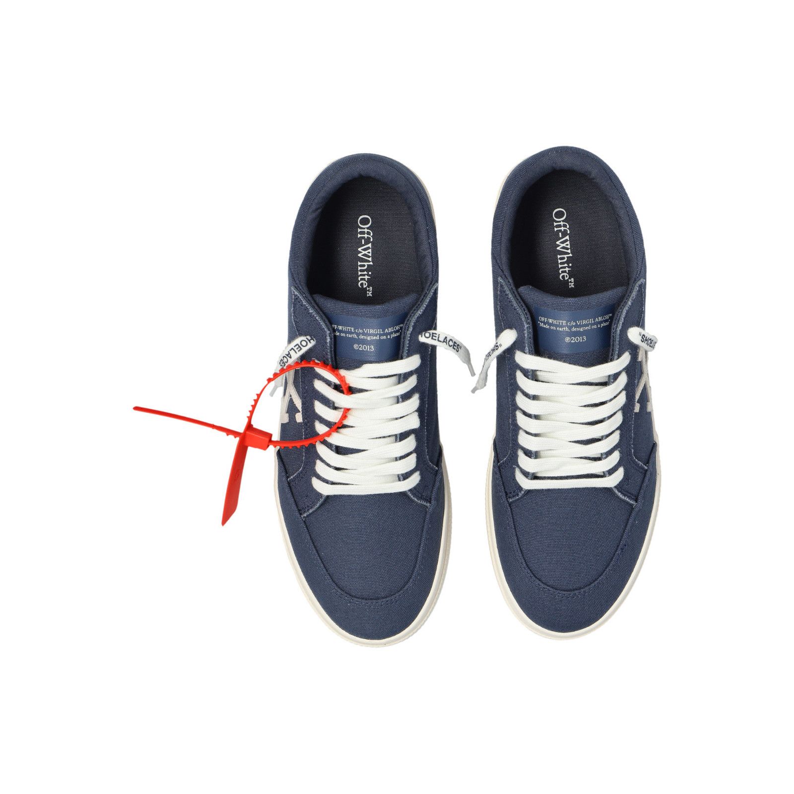 Off-White OFF-WHITE Vulcanized Navy Low Sneakers New & Authentic (Men' Size US 12 / EU 45 - 5 Thumbnail