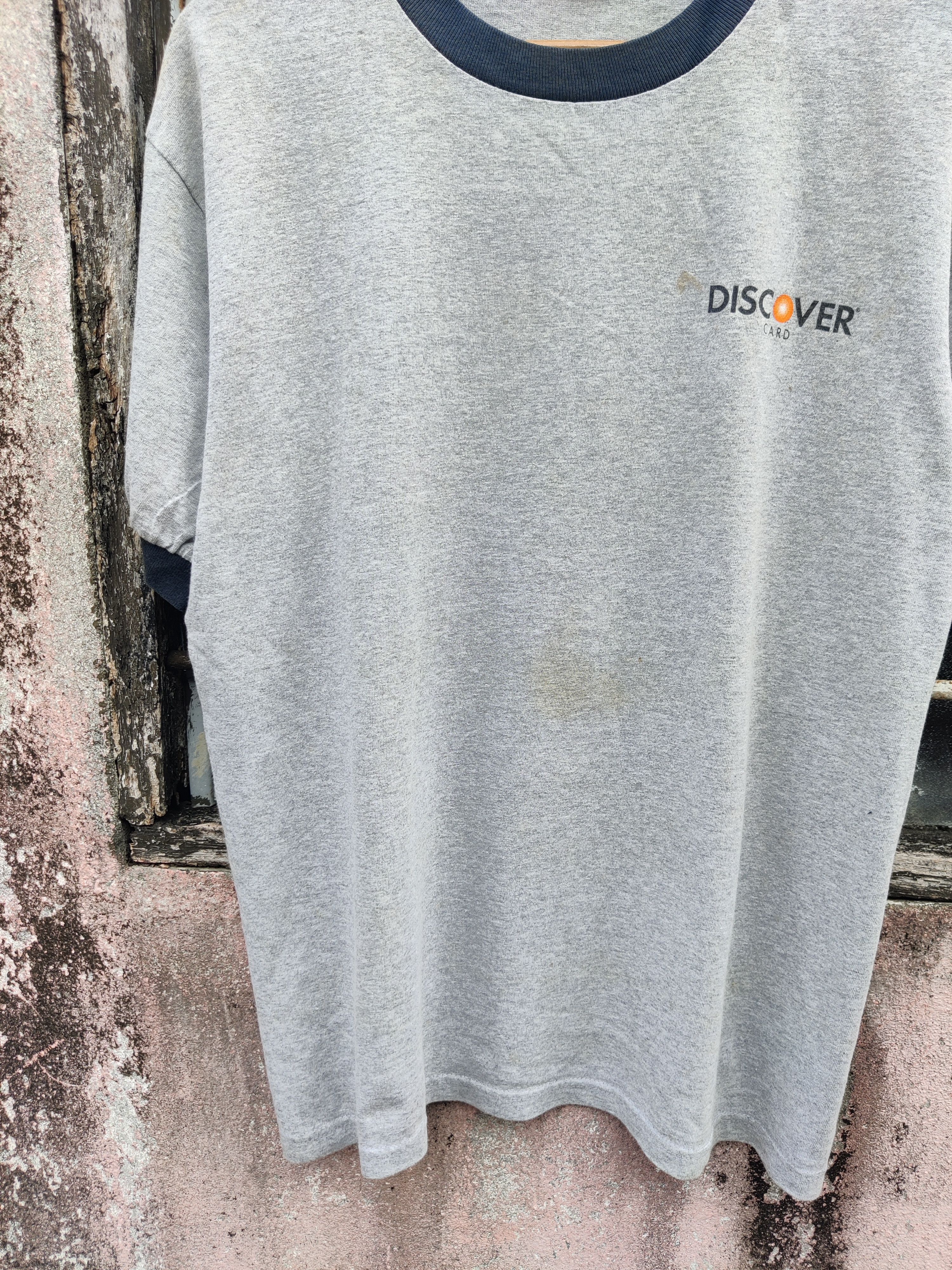 Vintage Vintage Discover 2Go Credit Card Promo Ringer Shirt Size US M / EU 48-50 / 2 - 8 Thumbnail