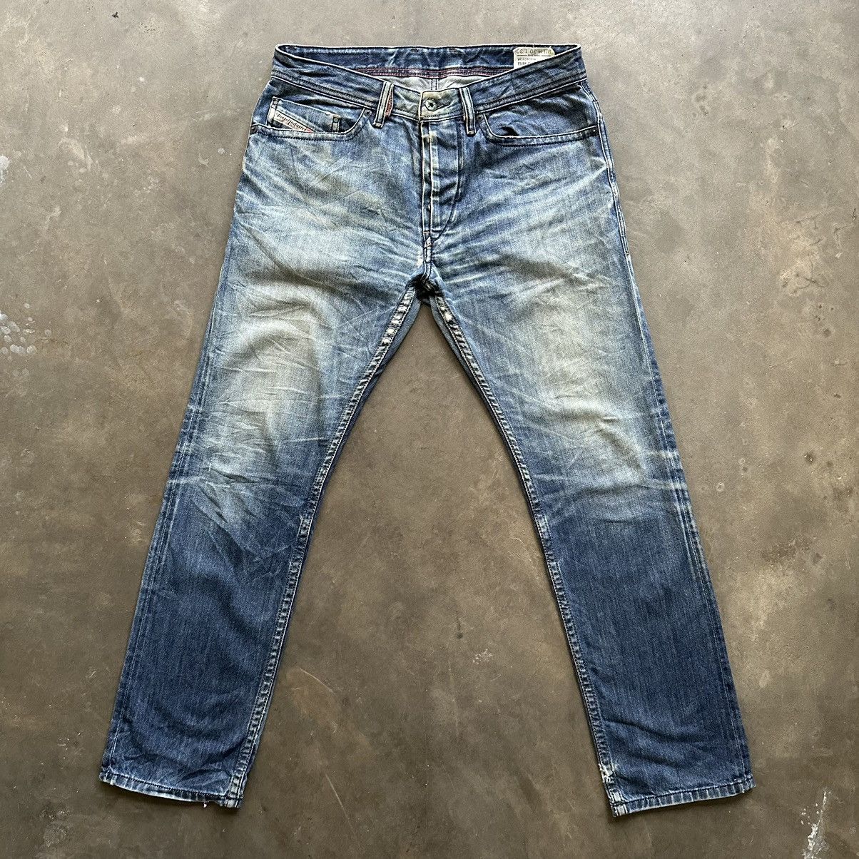 Japanese Brand W32 🔥 Vintage Diesel Sick Faded Distressed Denim Jean Pant Size US 32 / EU 48 - 1 Thumbnail