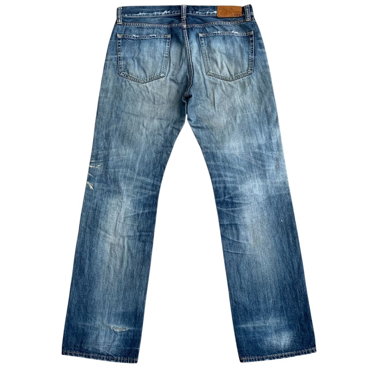 Undercover × Uniqlo Vintage Y2K Uniqlo Japanese Paint Distressed Denim Jeans W35 Size US 35 - 2 Thumbnail