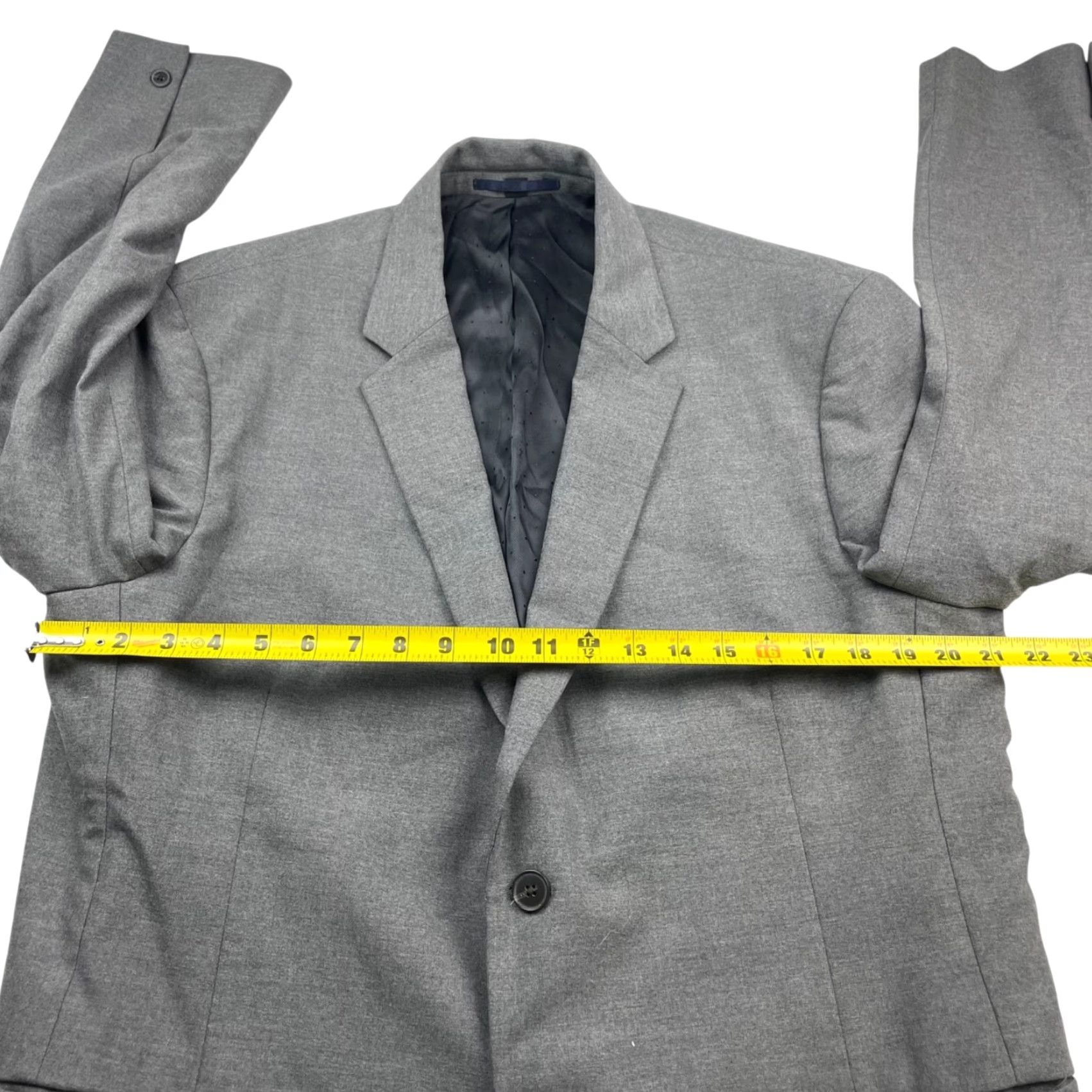 J.Crew J.Crew Destination Men's Performance Blazer/Jacket Gray 46R Two-Button Front Notch Lapel Regular Fit / 46R Mens Blazer Jacket Size 46R - 7 Thumbnail