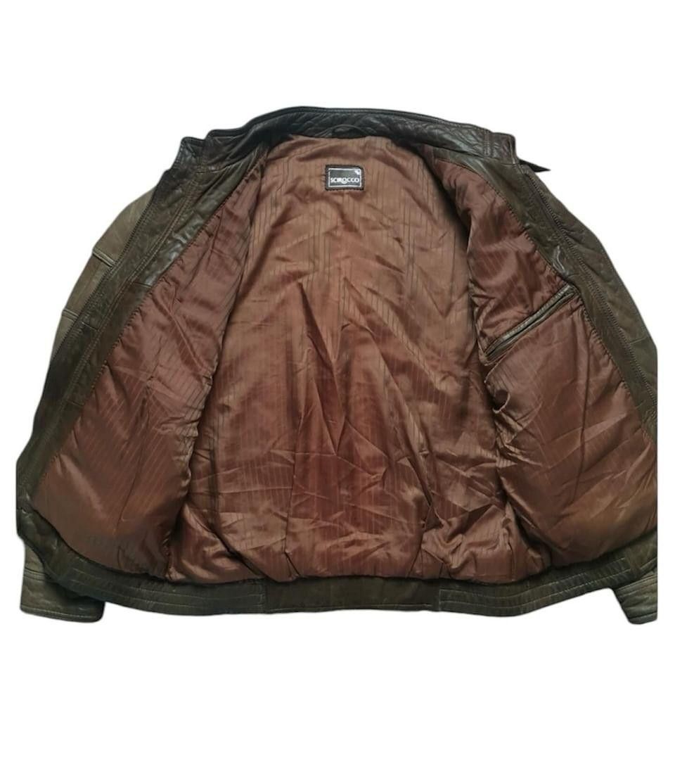 Vintage Brown lamb nappa leather jacket vintage 90s Size US M / EU 48-50 / 2 - 2 Thumbnail