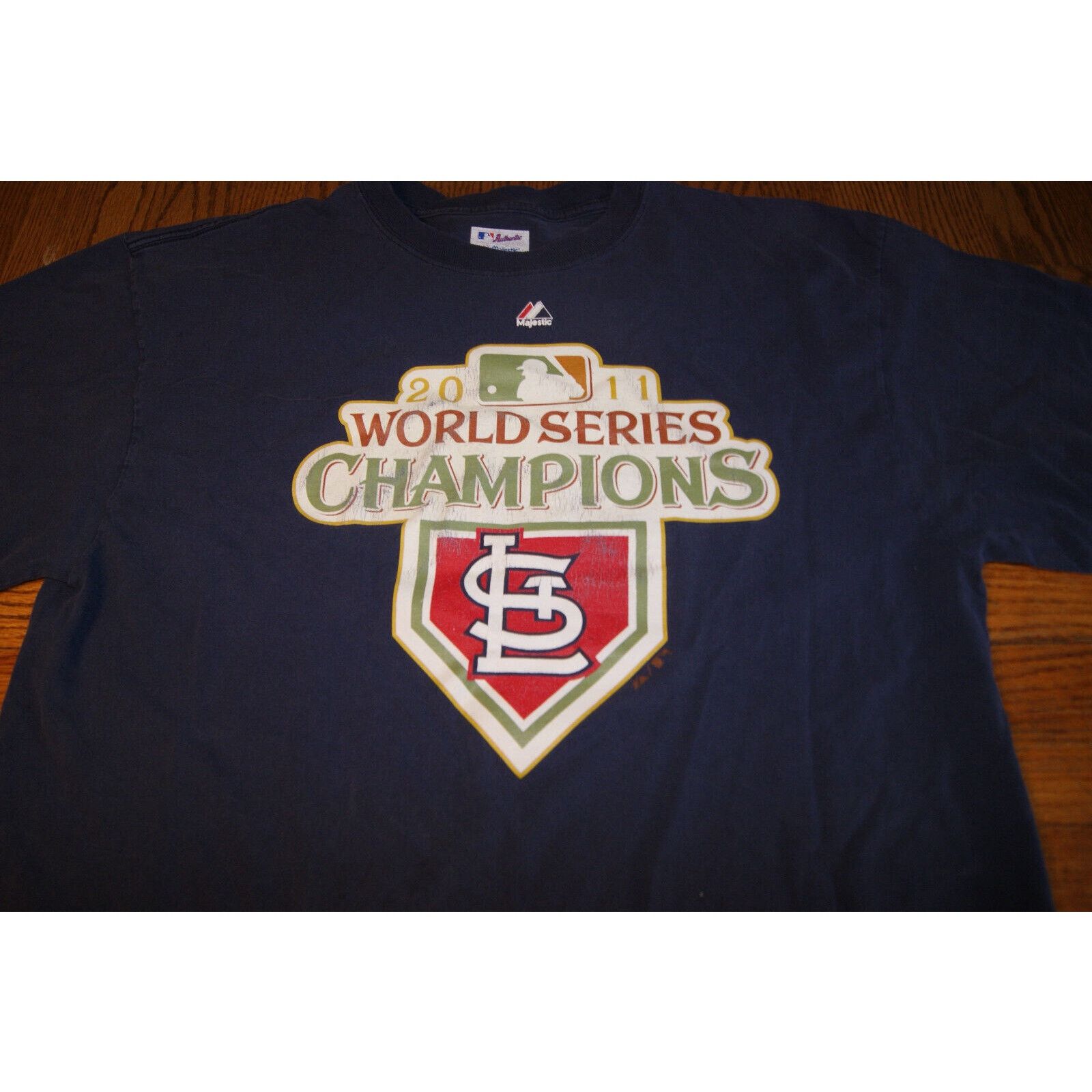 Majestic St Louis Cardinals 2011 World Series Champ Majestic L TShirt Size US L / EU 52-54 / 3 - 4 Thumbnail