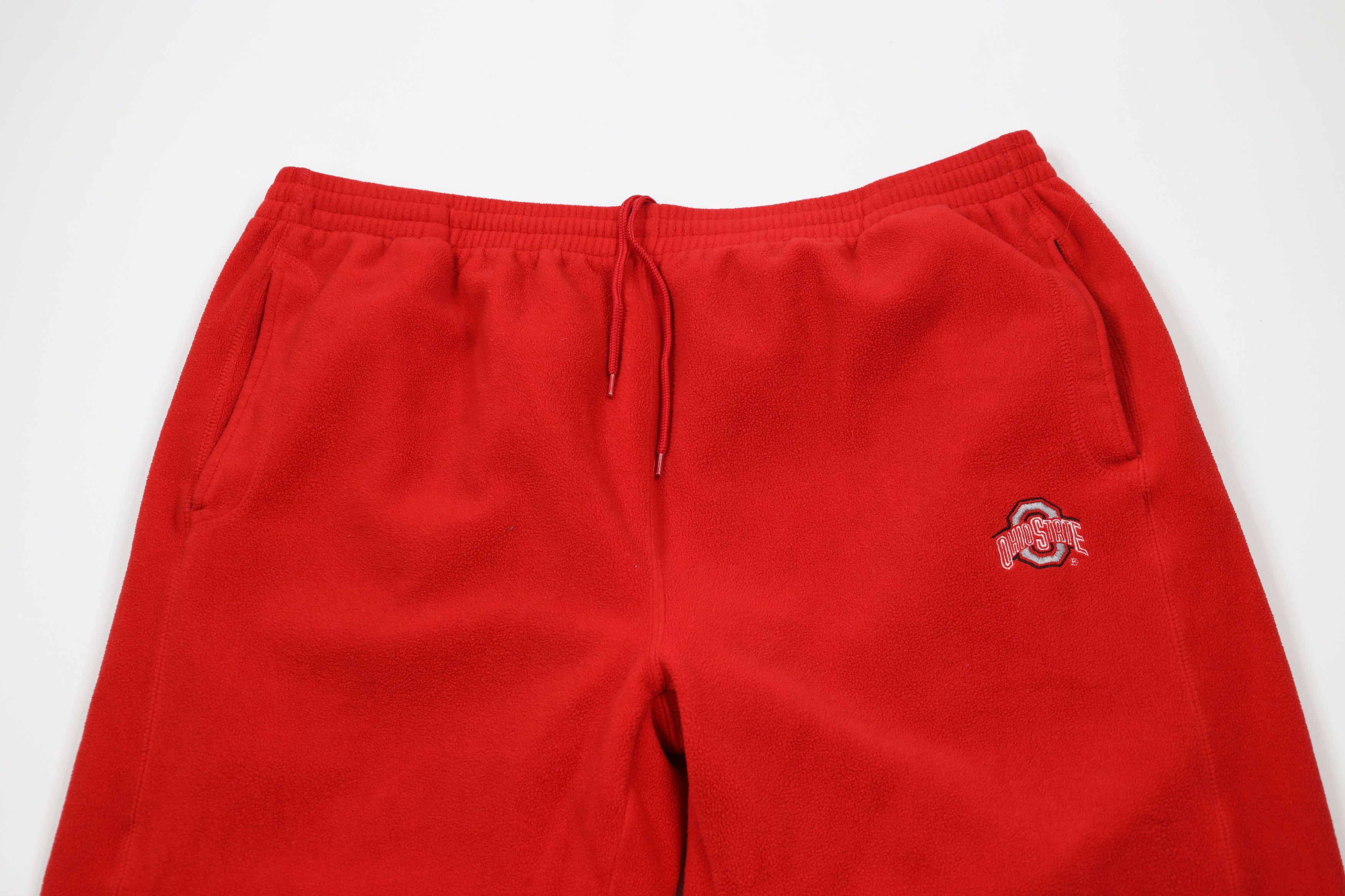 Vintage Vintage 90s Ohio State University Wide Leg Fleece Sweatpants Size US 38 / EU 54 - 2 Thumbnail