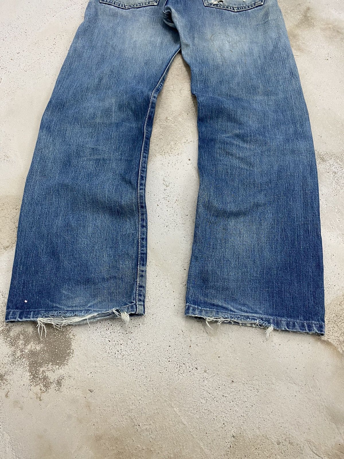 45rpm × Japanese Brand Vintage 45 RPM Archive Japan Jeans Light Mud Dirty Washed Size US 31 - 9 Thumbnail