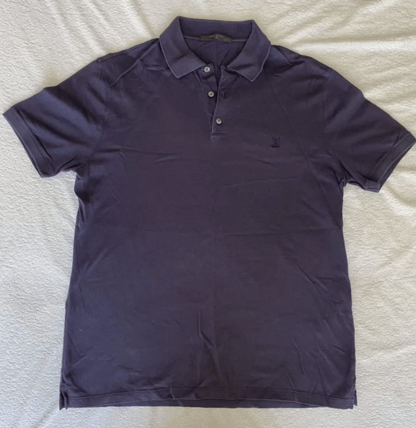 100% Authentic Louis Vuitton Damier Graphite Polo Shirt