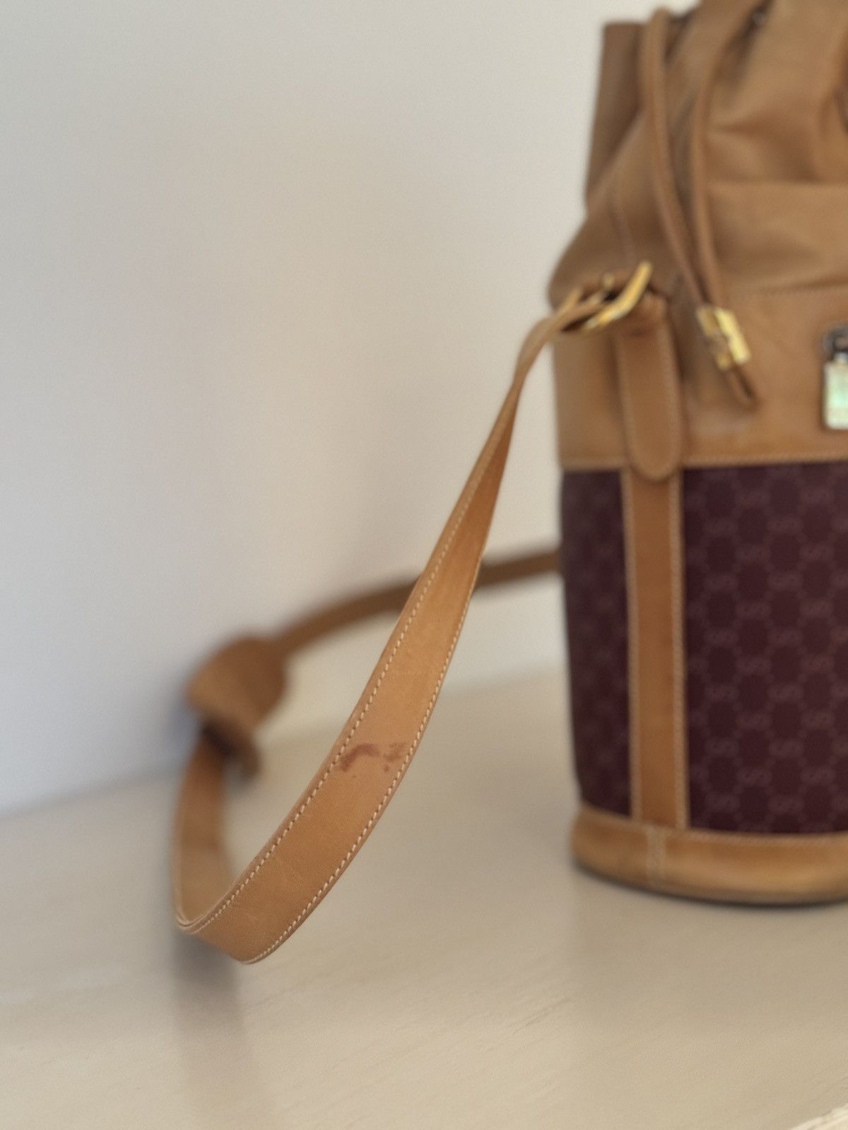 Gucci Vintage Gucci GG Monogram Bucket Bag (80s/90s) Size ONE SIZE - 4 Thumbnail