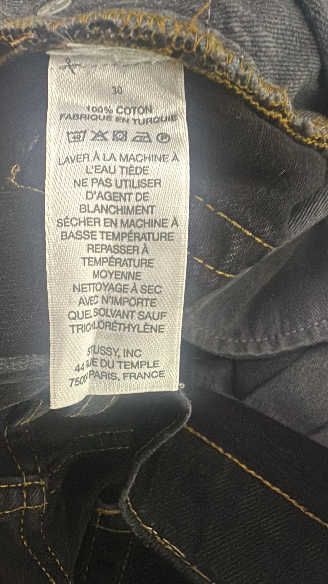 Stussy × Vintage Stüssy Classic Jean Size 30 Black Size US 30 / EU 46 - 7 Thumbnail