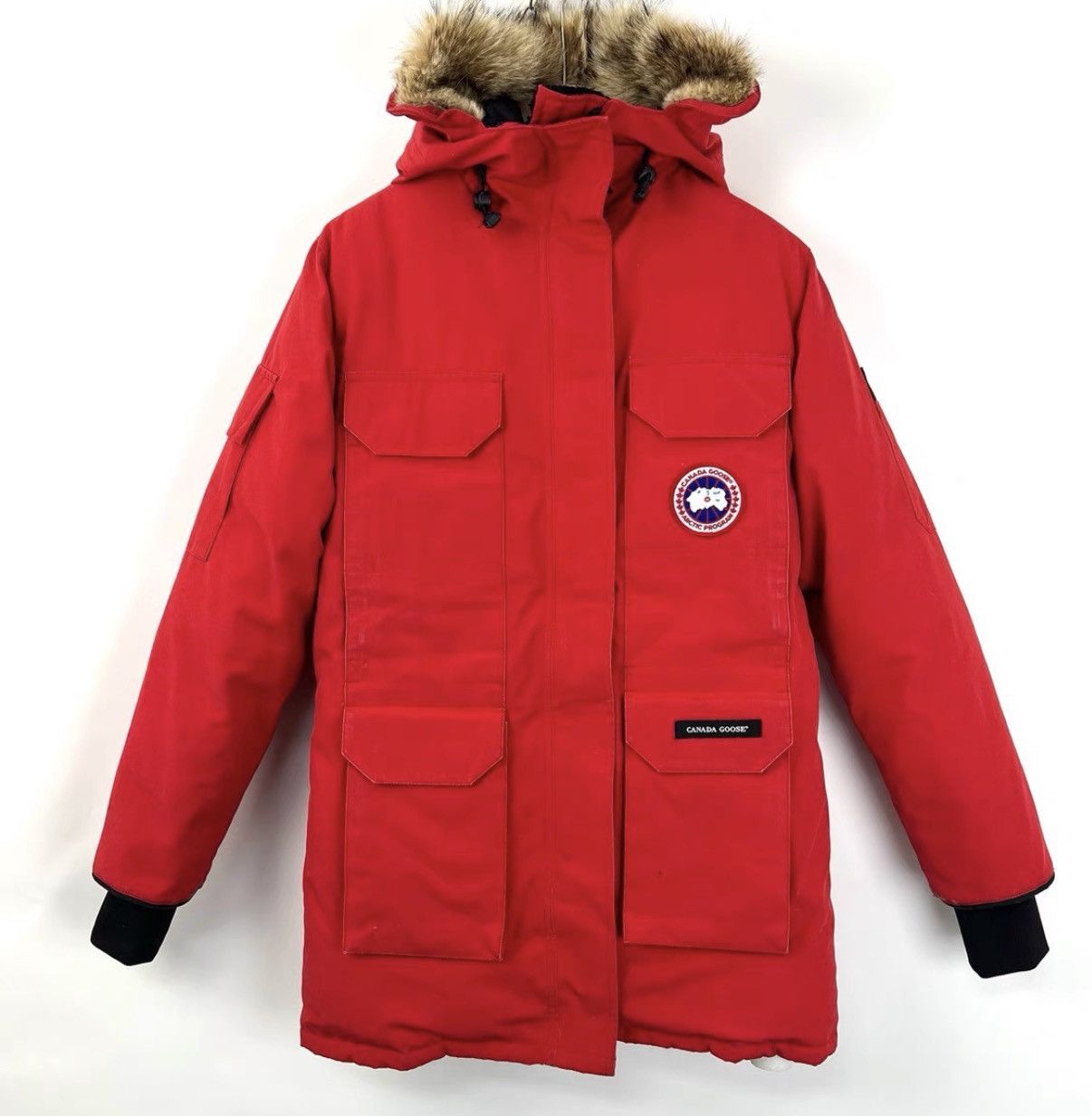 Canada Goose Canada Goose Red Expedition Mid-Length Down Jacket K12 Size XS / US 0-2 / IT 36-38 - 1 Thumbnail