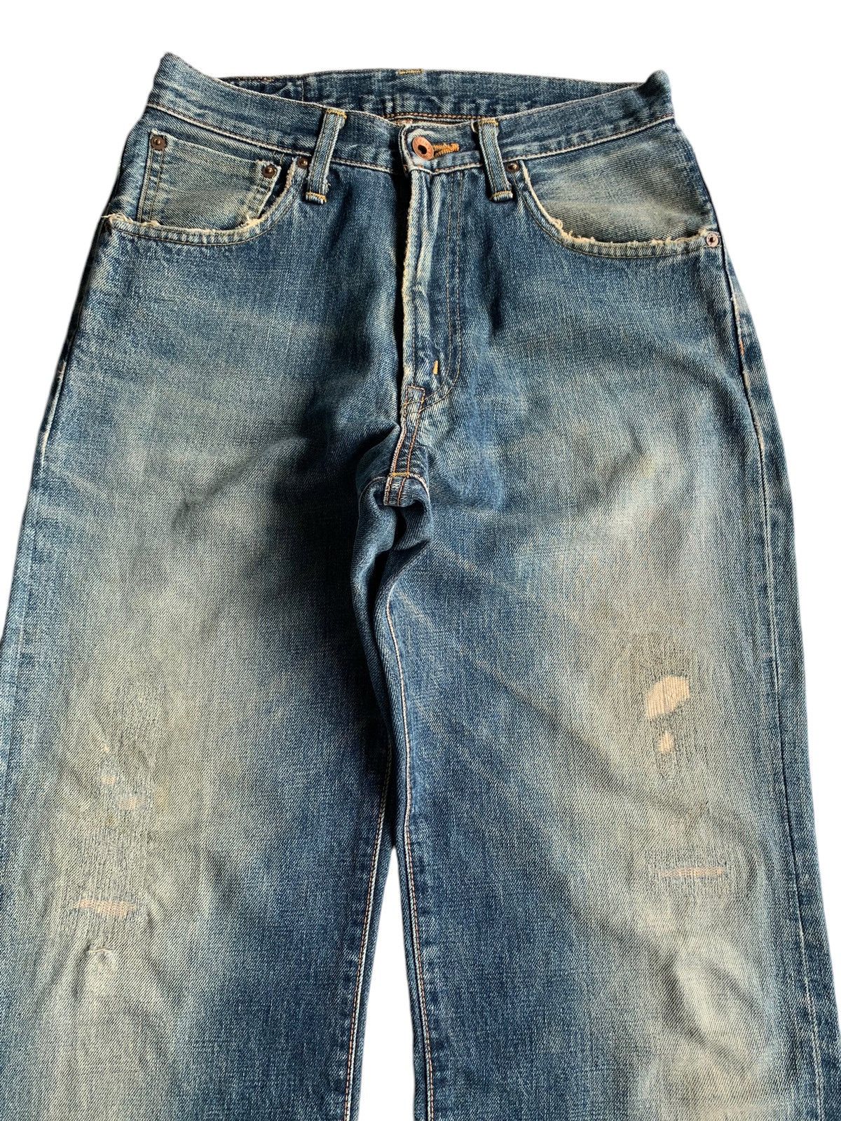 Edwin × If Six Was Nine × Jean EDWIN 505X SELVEDGE MUDWASH DISTRESSED DENIM Size US 28 / EU 44 - 6 Thumbnail