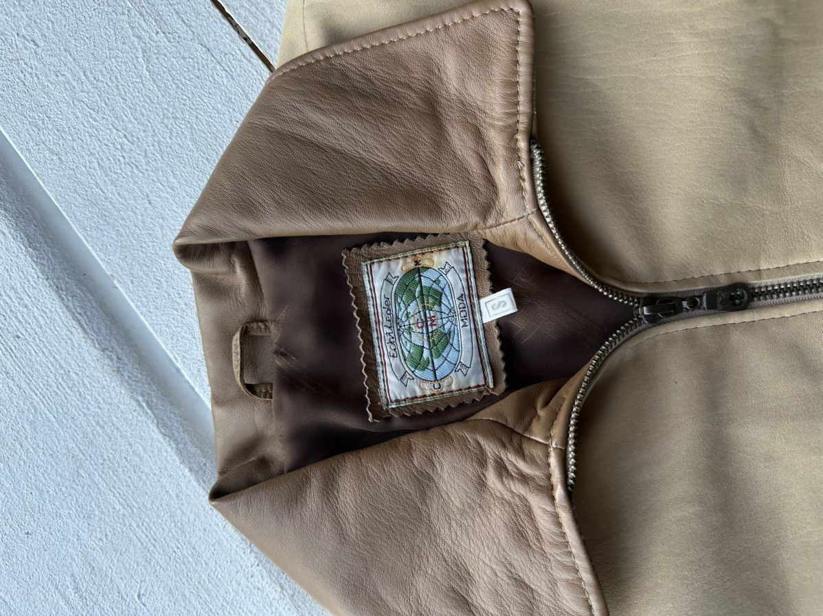 Other 🚨Y2K RICK OWENS TYPE DIRTY SLIM FIT ZIP LEATHER JACKET Size S / US 4 / IT 40 - 6 Thumbnail