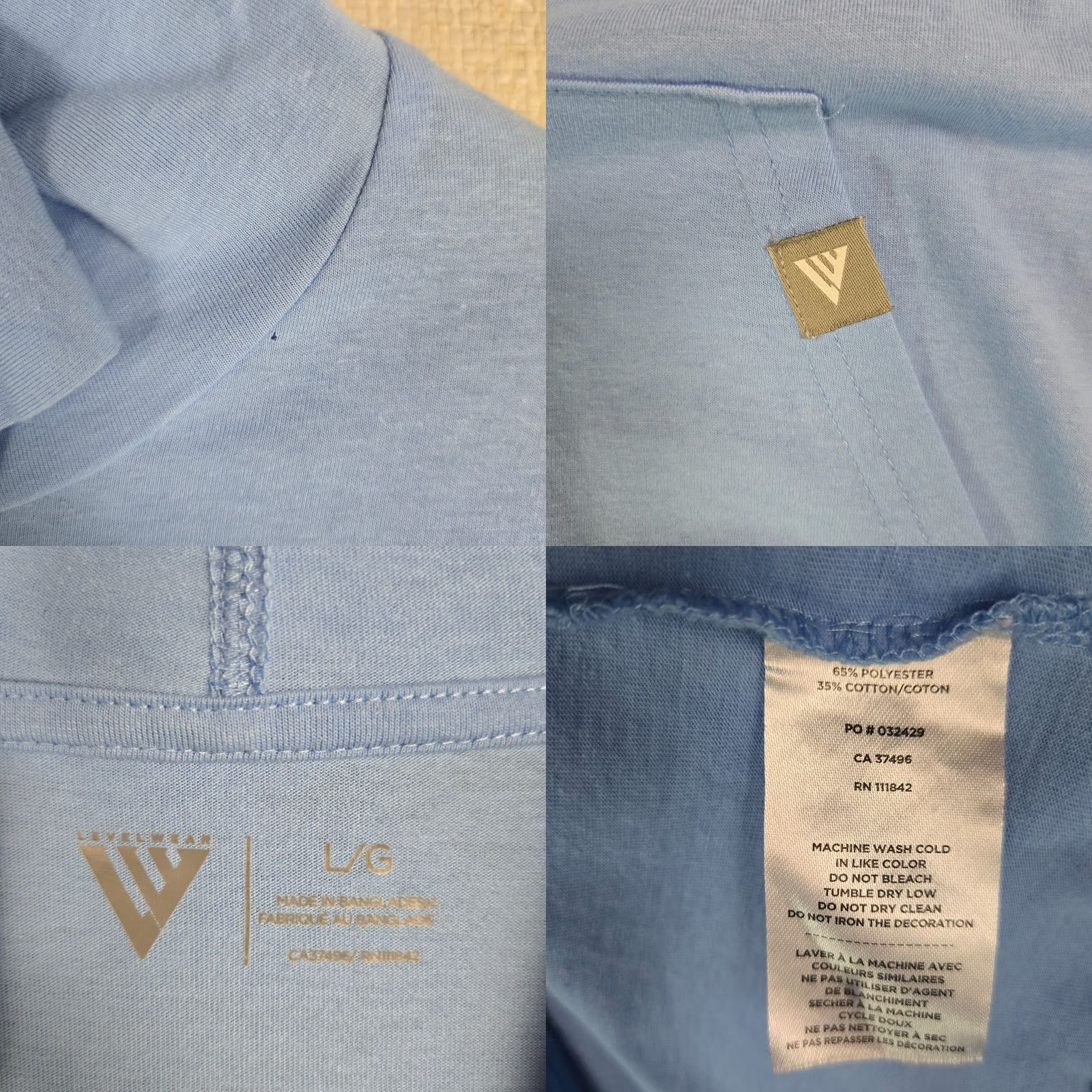 Vintage Levelwear Shirt Mens L Blue MAMMOTH DUNES SAND VALLEY Weight Hoodie Golf Size US L / EU 52-54 / 3 - 8 Thumbnail