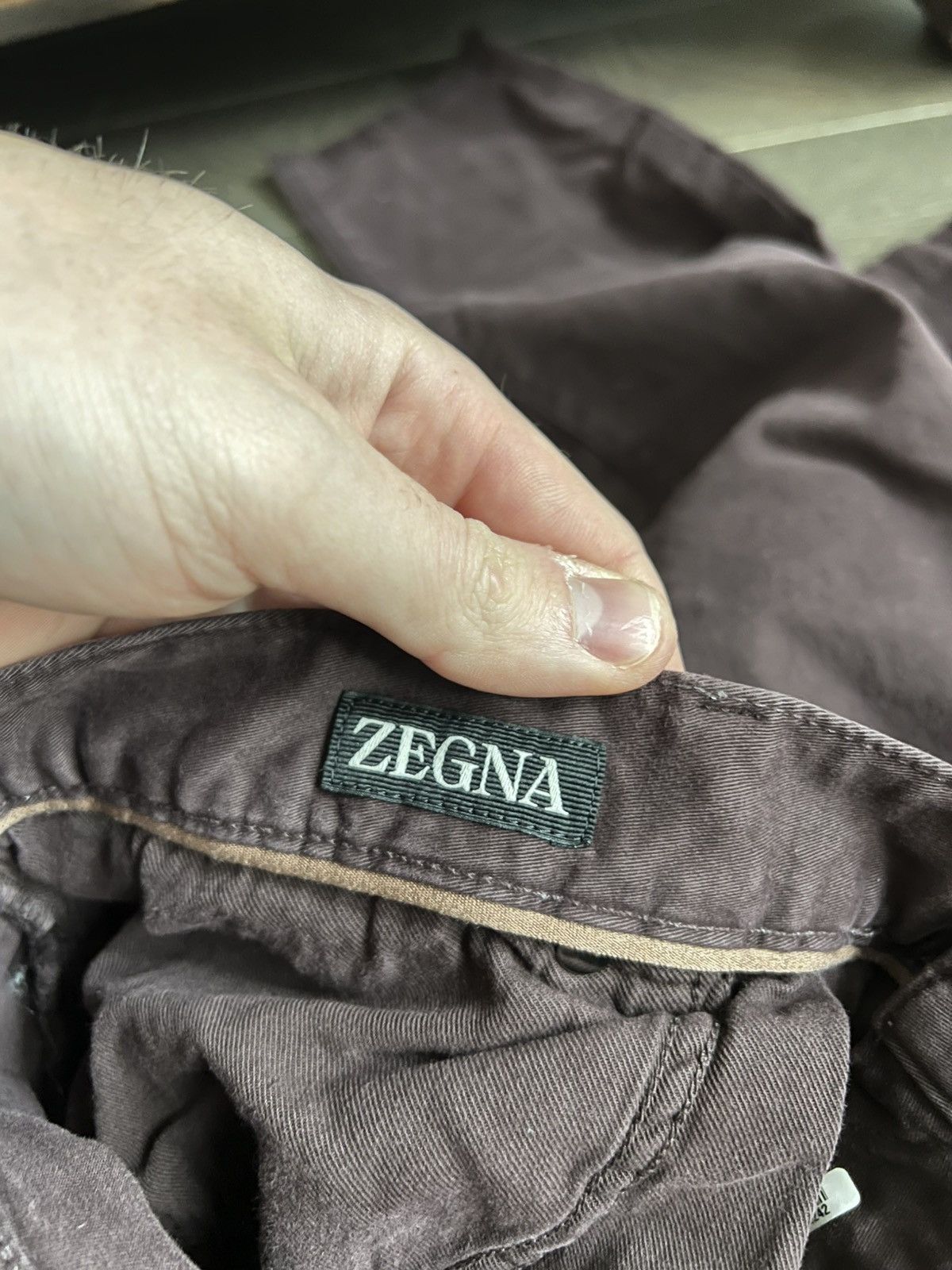 Ermenegildo Zegna New Season Chino Pants Size 30x28 Brown Maroon Size US 30 / EU 46 - 4 Thumbnail
