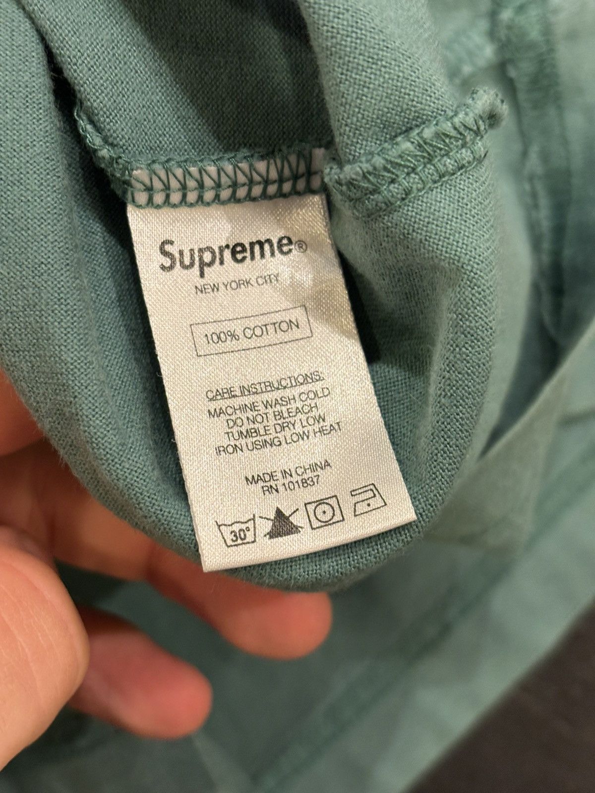 Supreme Supreme LS Pocket Shirt Green Size US XL / EU 56 / 4 - 5 Thumbnail