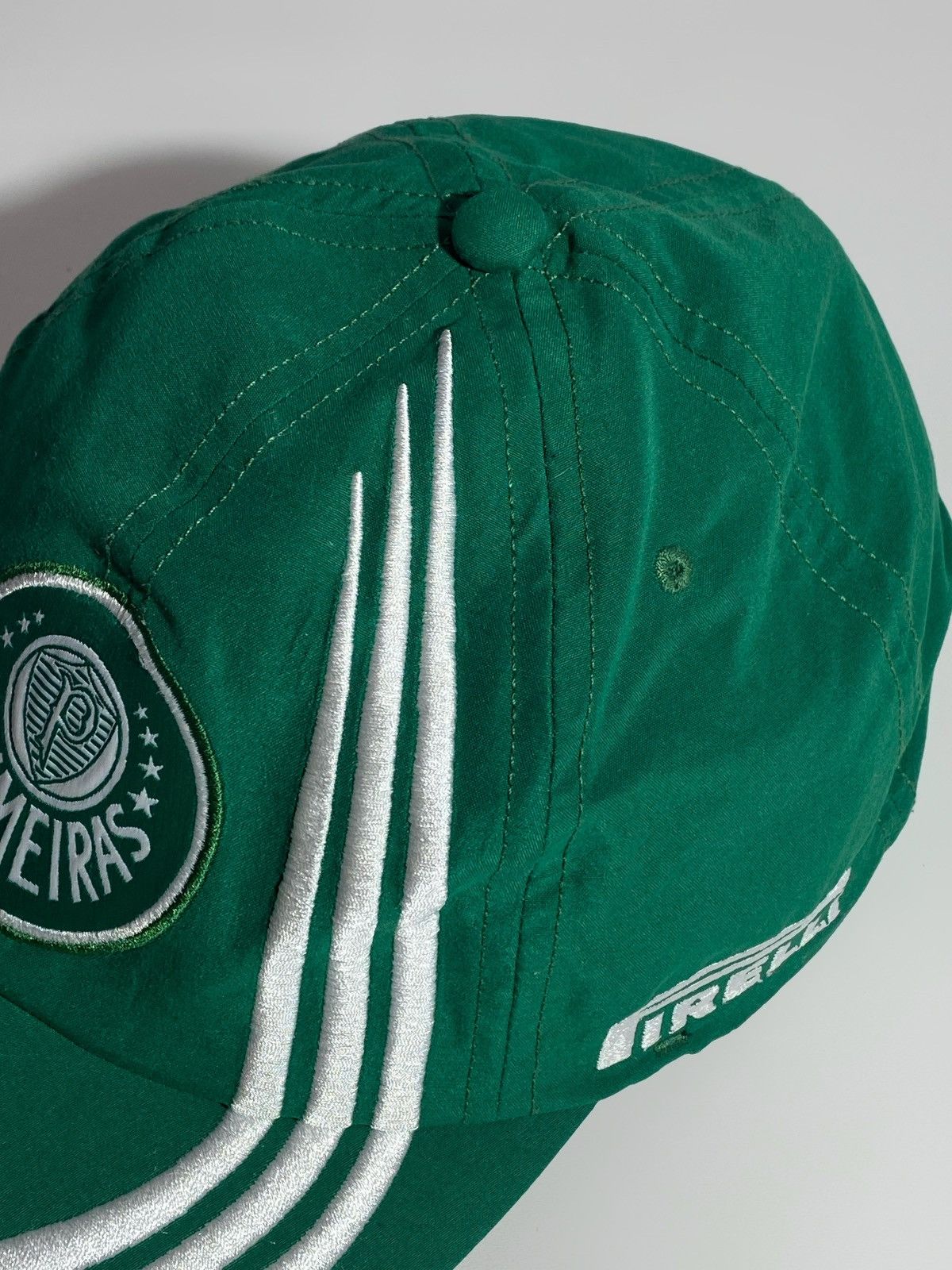 Adidas Vintage 00s Adidas Palmeiras FC Brazil Pirelli Y2k Cap Size ONE SIZE - 4 Thumbnail