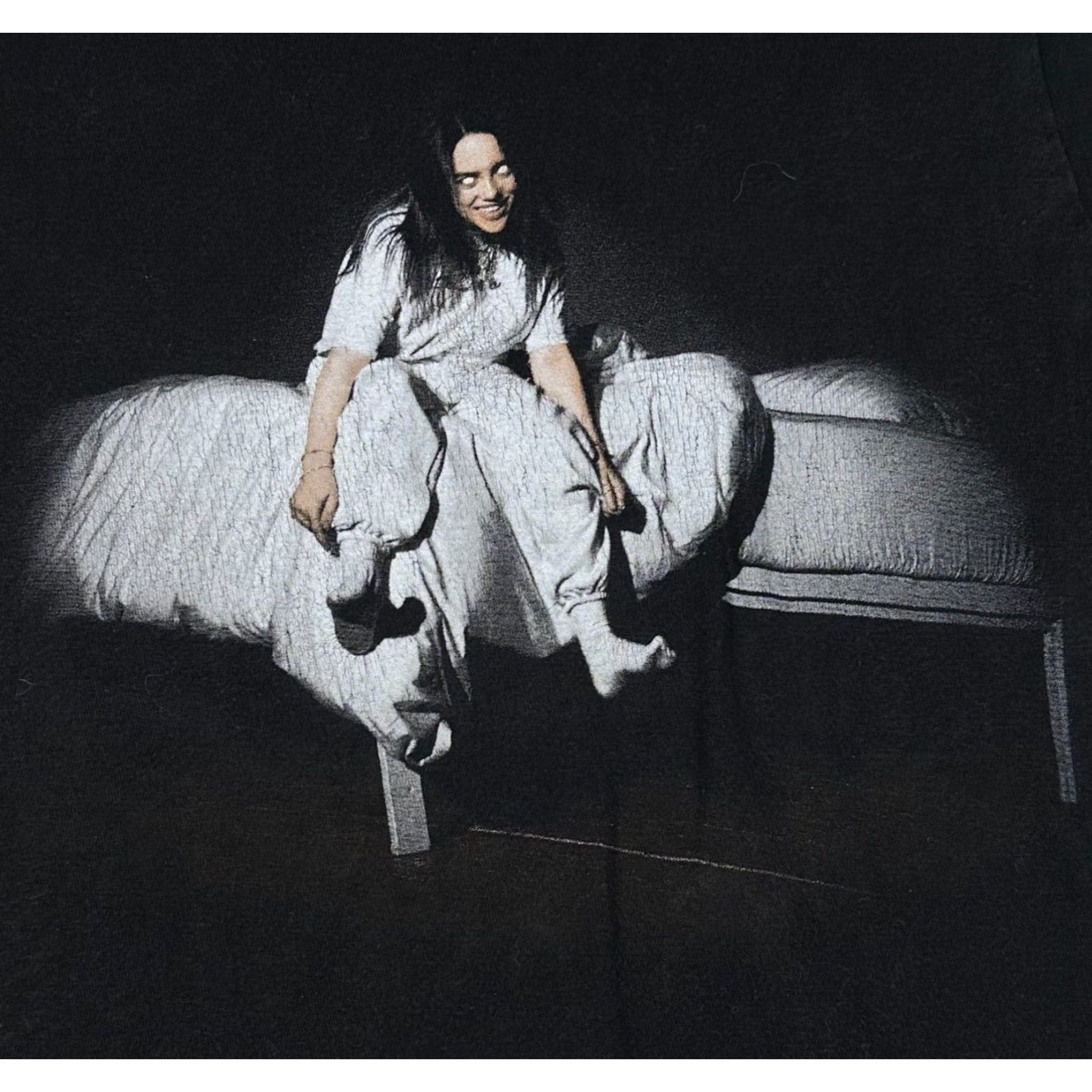Vintage Billie Eilish Shirt Adult XS White Eyes When We All Fall Asleep Grammy Album Tee Size US XS / EU 42 / 0 - 3 Thumbnail