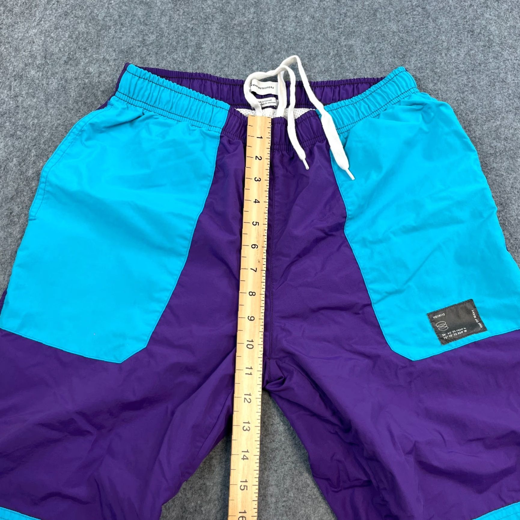 Urban Outfitters Urban Outfitters Track Pants Colorblock Windbreaker Purple Teal Medium Retro Ski Mens Pants Size US 31 - 5 Thumbnail